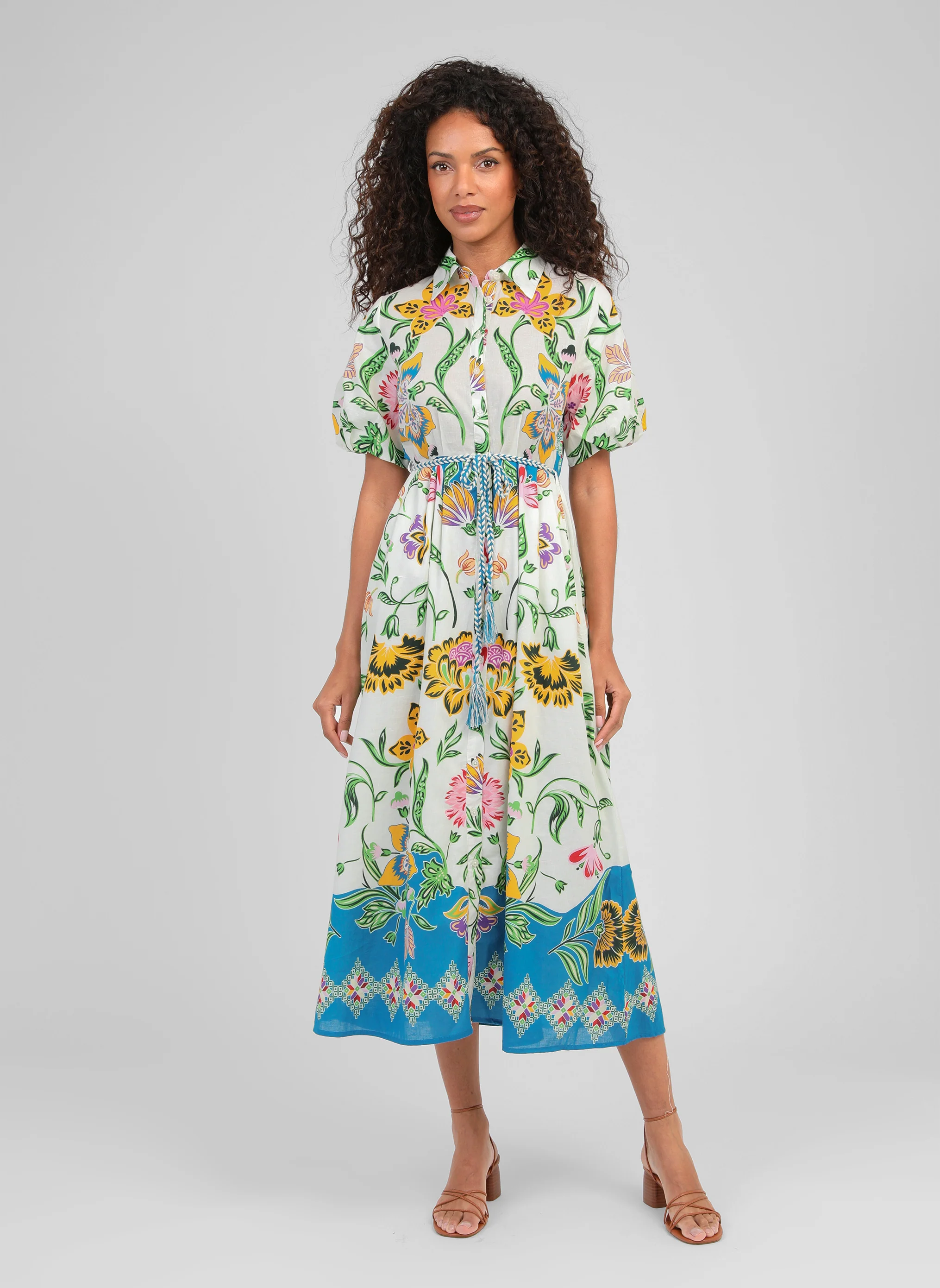 ROBE LONGUE ODOMINA florius multico