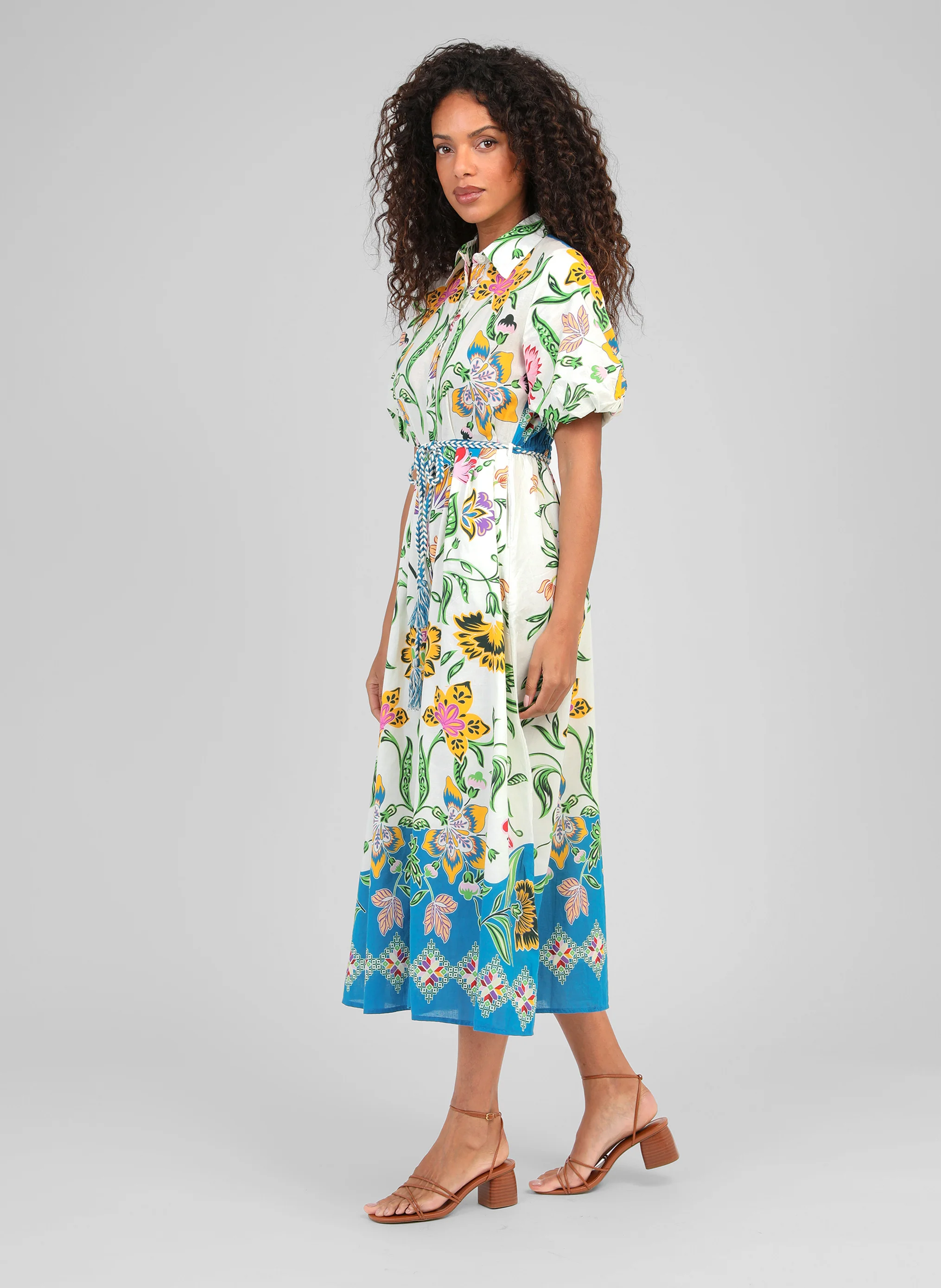 ROBE LONGUE ODOMINA florius multico - Image 3