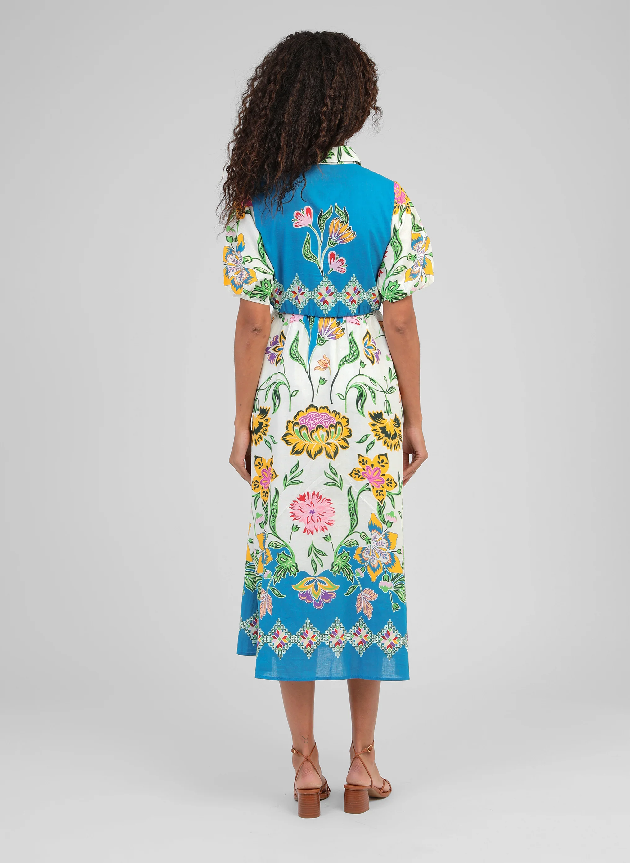 ROBE LONGUE ODOMINA florius multico - Image 4