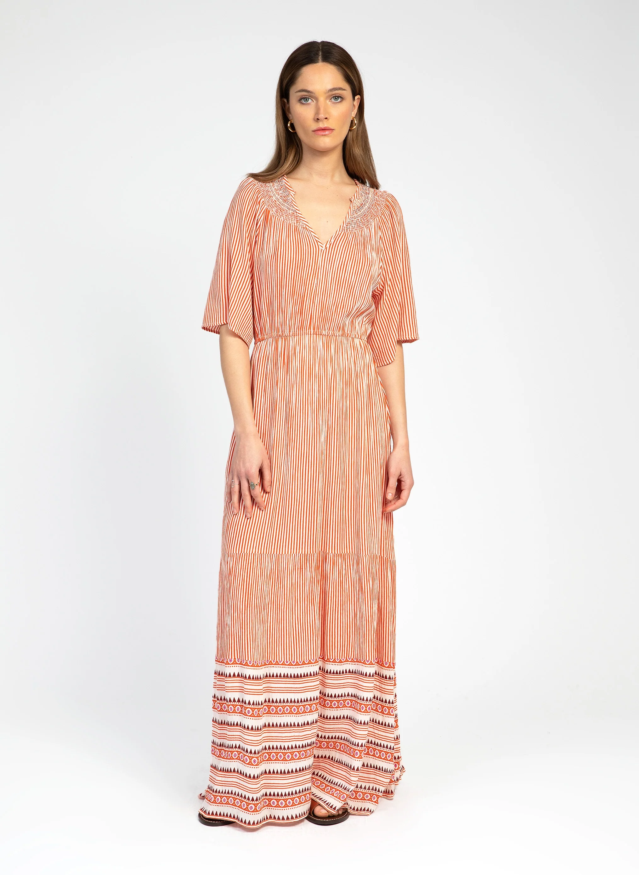 ROBE LONGUE OFELIA orange