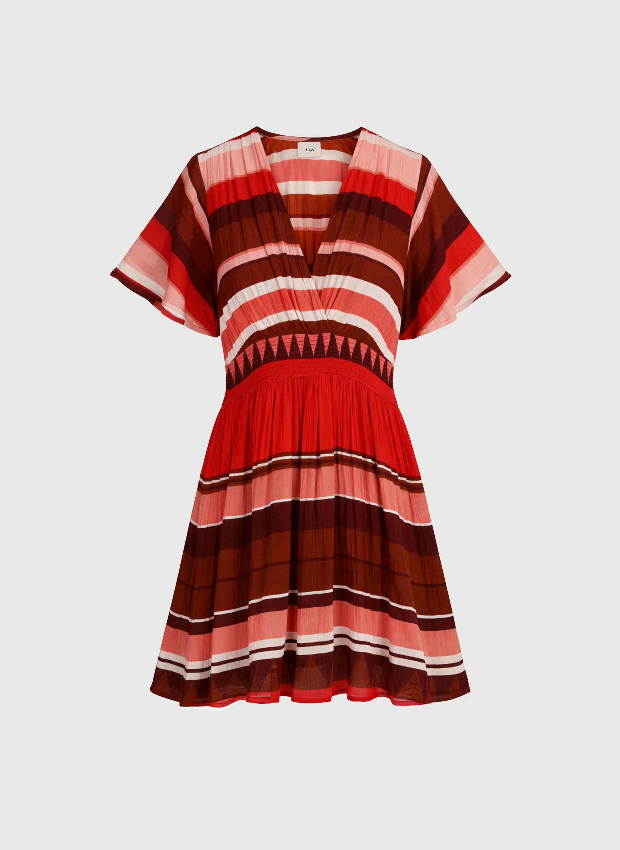 ROBE COURTE OFLYMA sulana bordeaux - Image 5