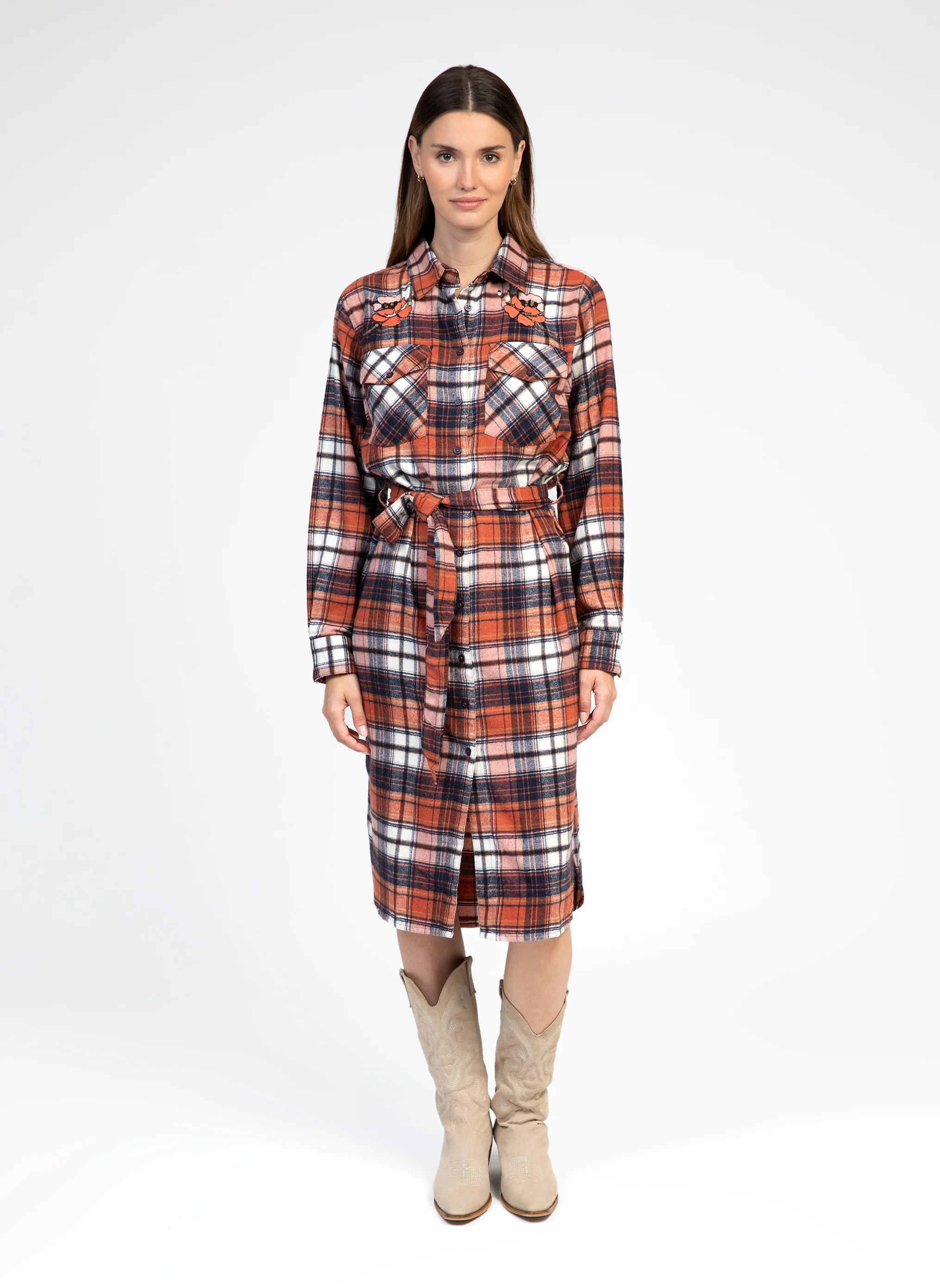 ROBE LONGUE OKSANE corail