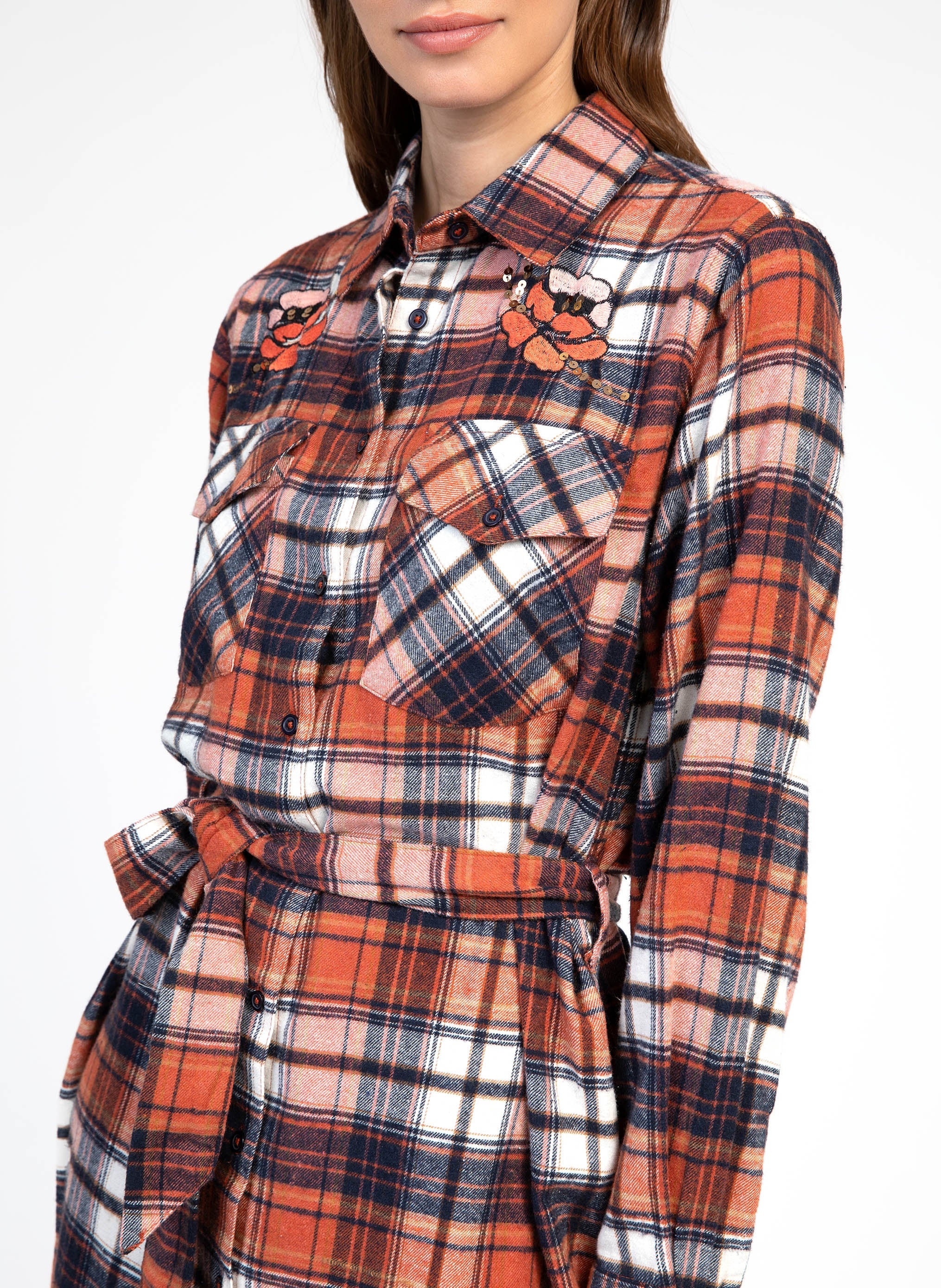 ROBE LONGUE OKSANE corail - Image 2