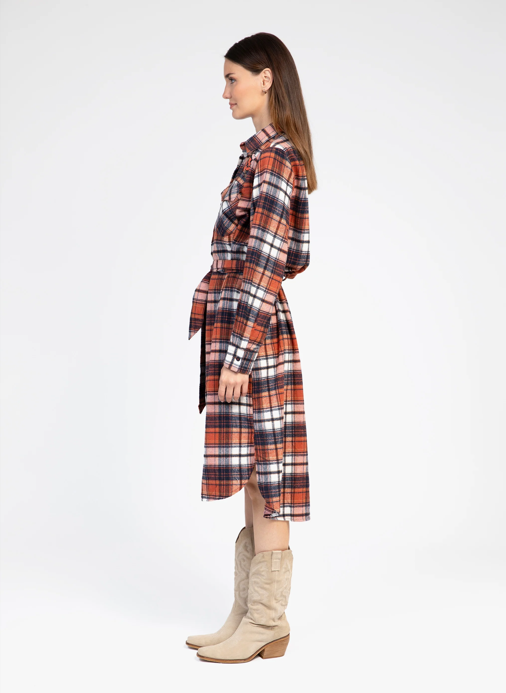 ROBE LONGUE OKSANE corail - Image 3