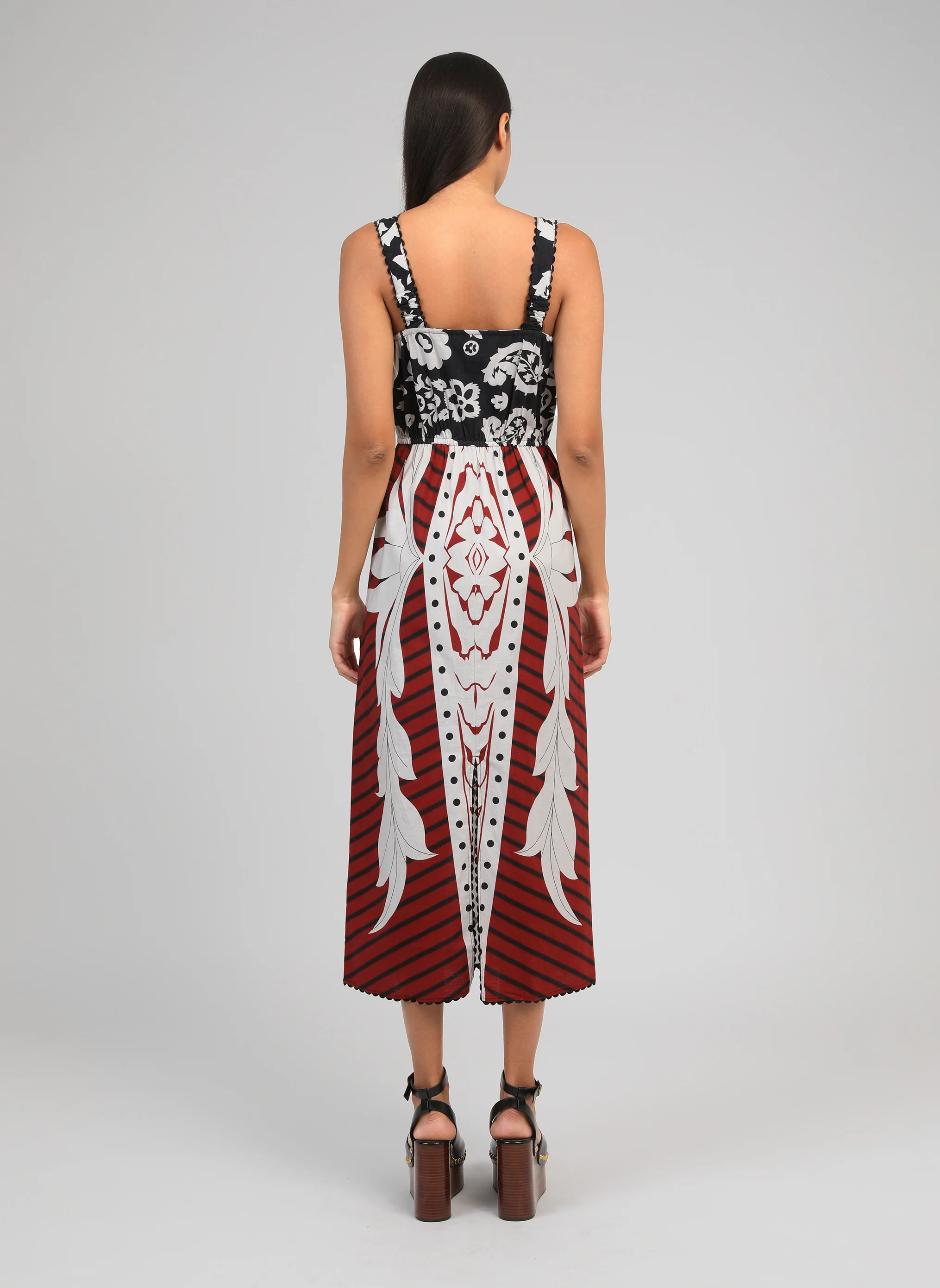 ROBE MIDI OLEYA kelina bordeaux - Image 4