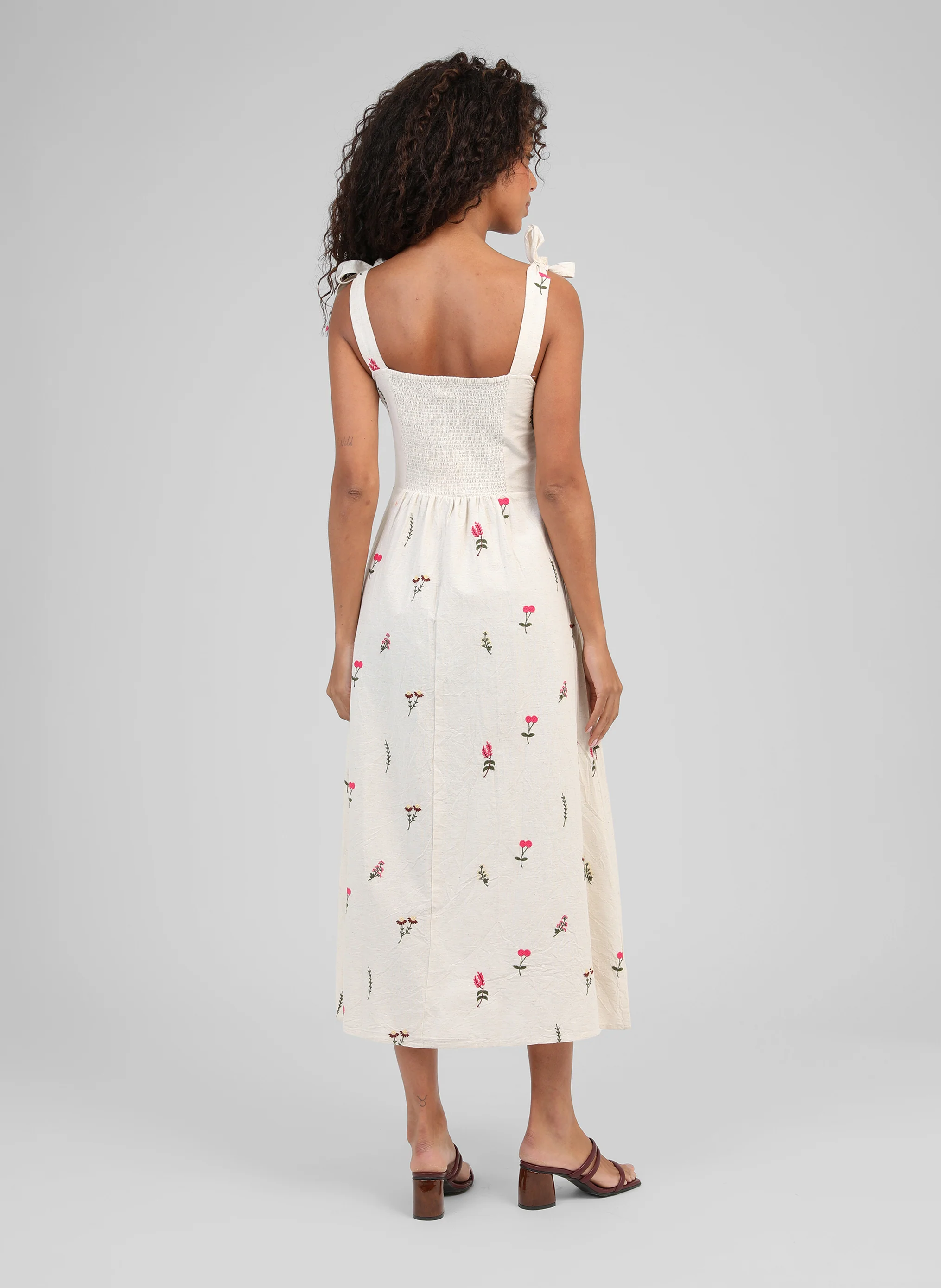 ROBE LONGUE OMAGGY écru - Image 4