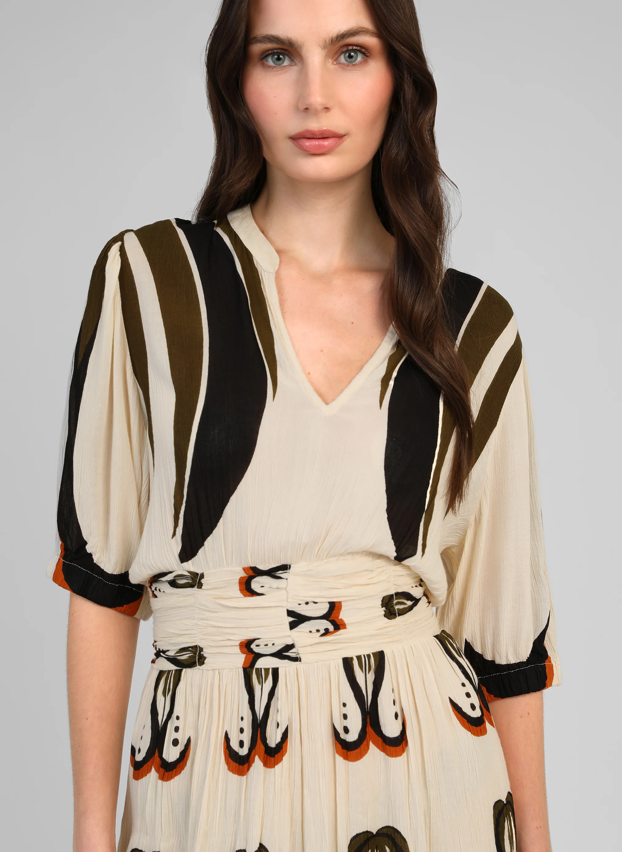 ROBE LONGUE OMOANA shalima ecru - Image 2