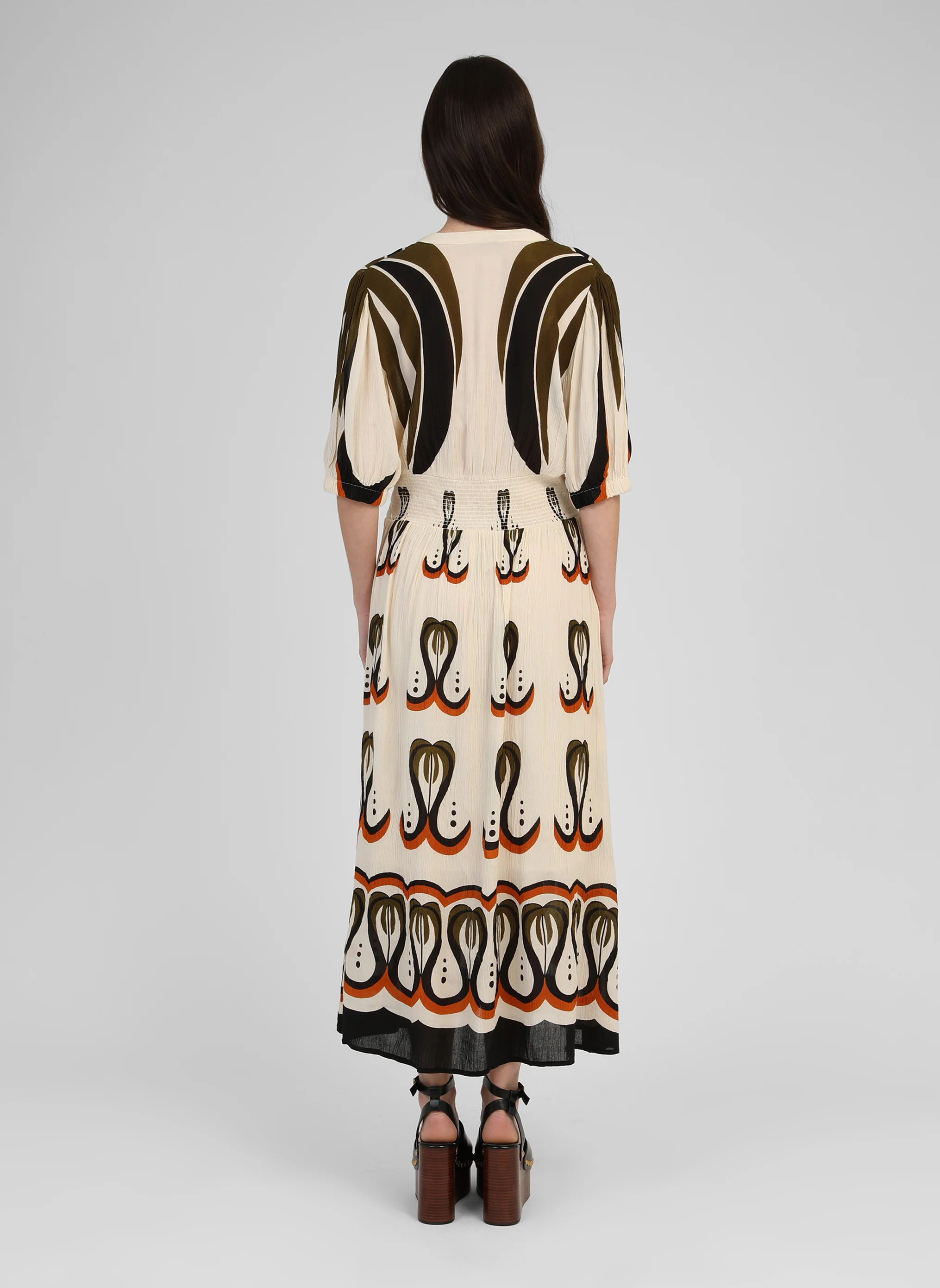 ROBE LONGUE OMOANA shalima ecru - Image 4