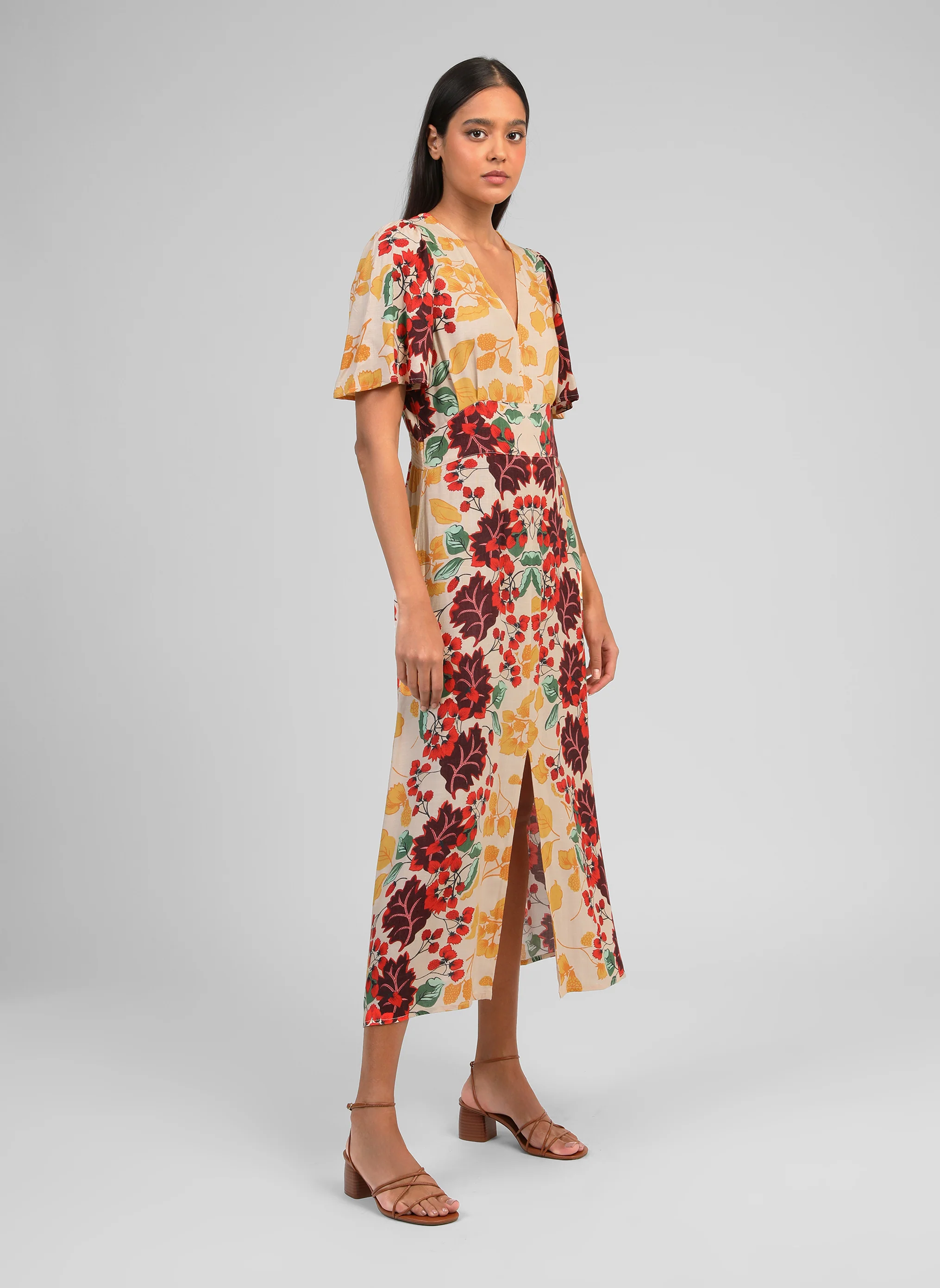 ROBE LONGUE ONESSA forest multico - Image 3