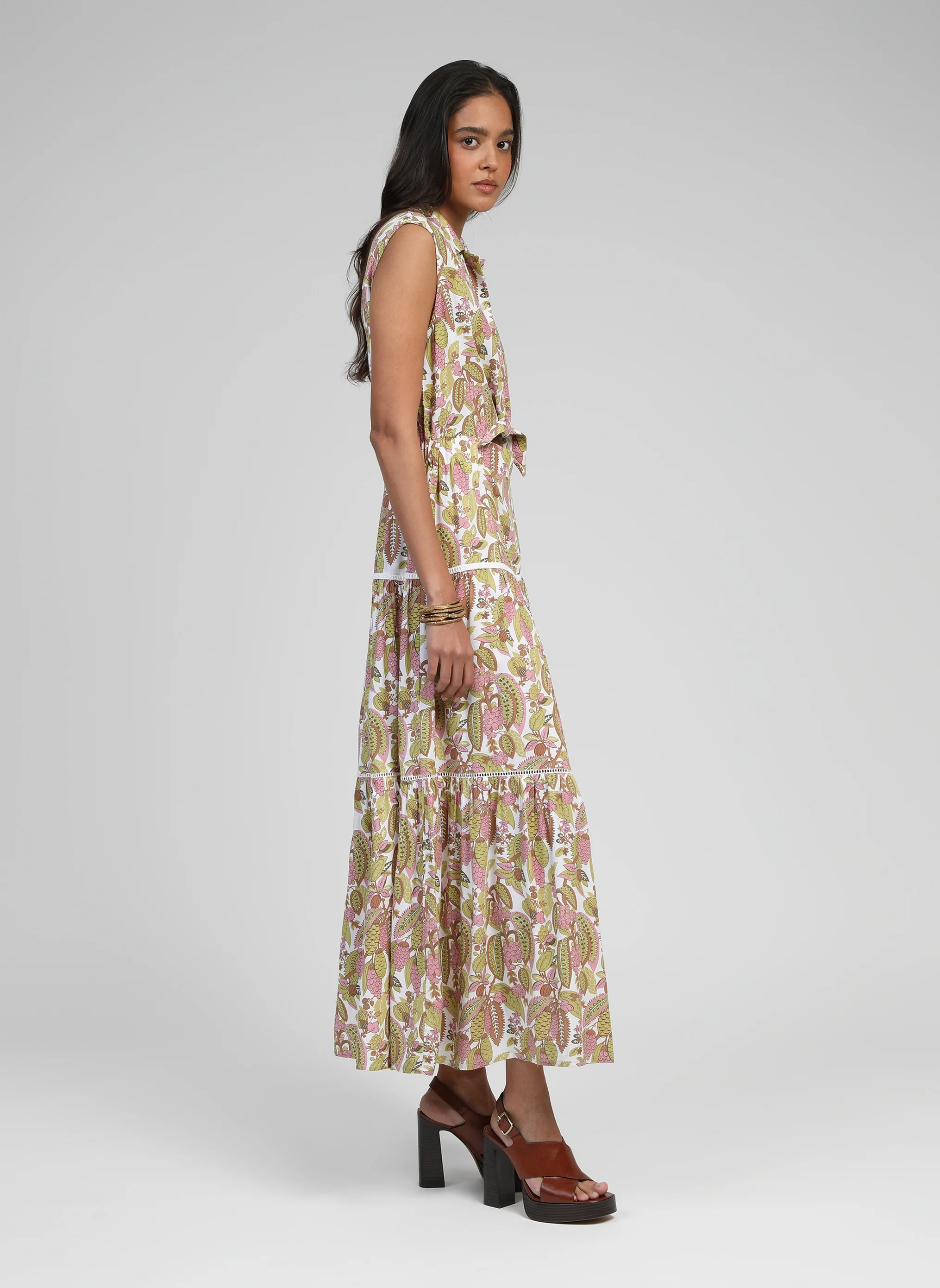 ROBE LONGUE OPAVIA ampelia tilleul - Image 6