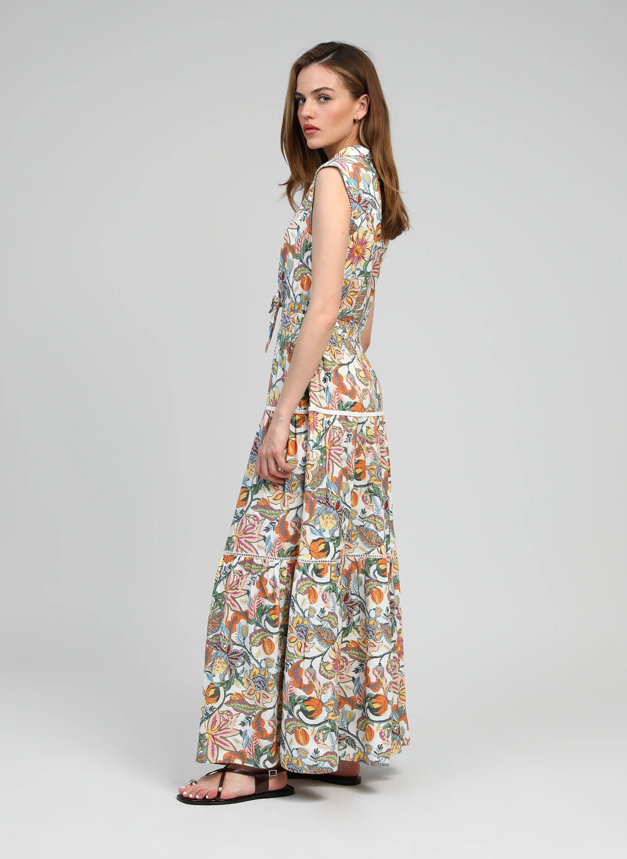 ROBE LONGUE OPAVIA felicity ecru - Image 3