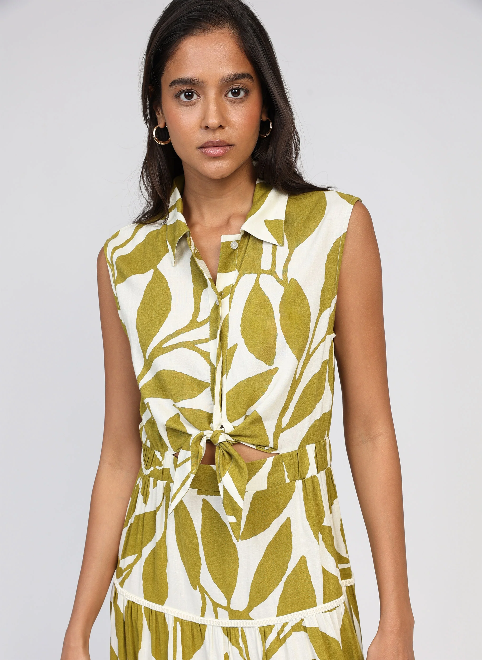 ROBE LONGUE OPAVIA liam olive - Image 2