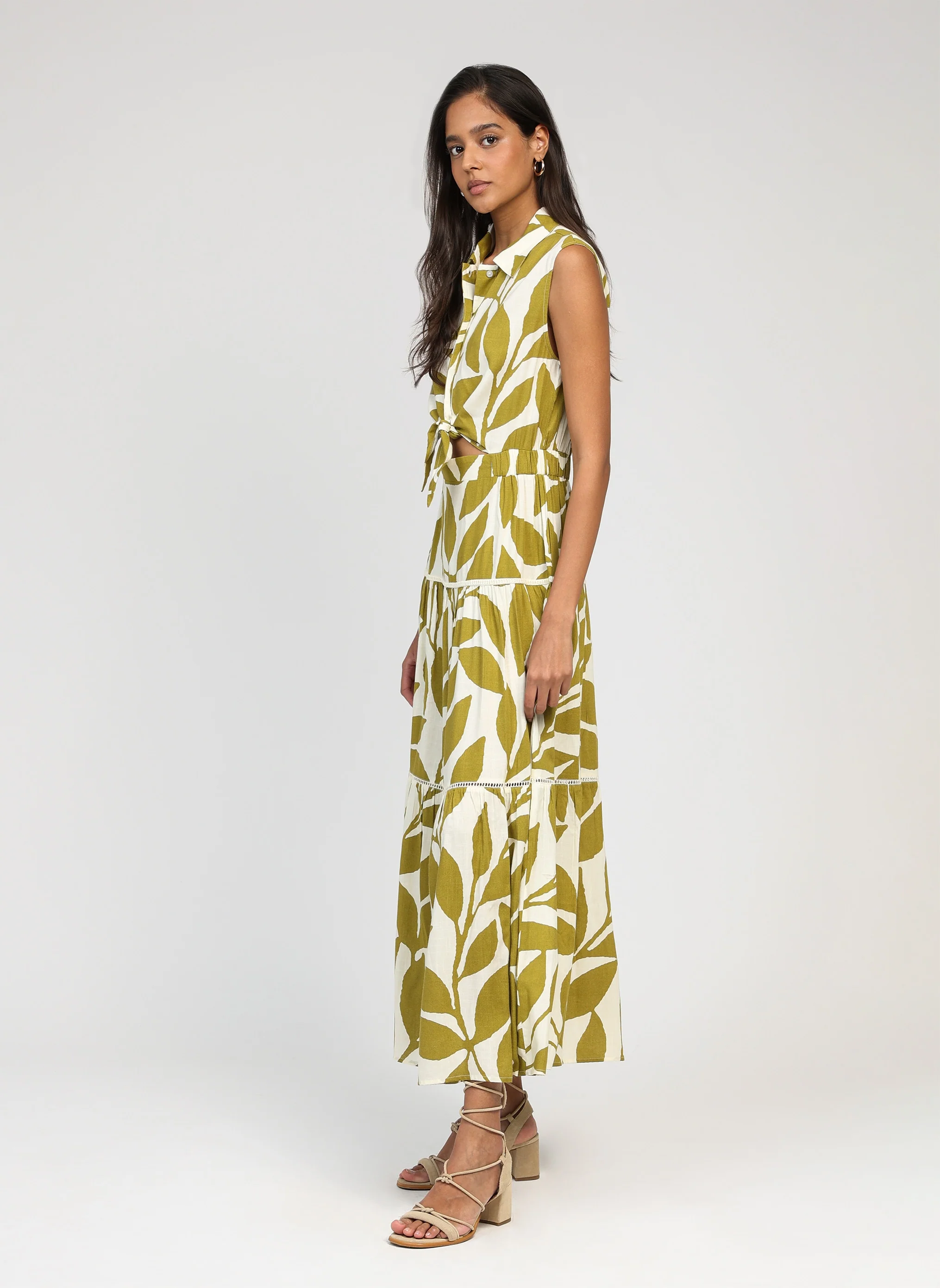 ROBE LONGUE OPAVIA liam olive - Image 3