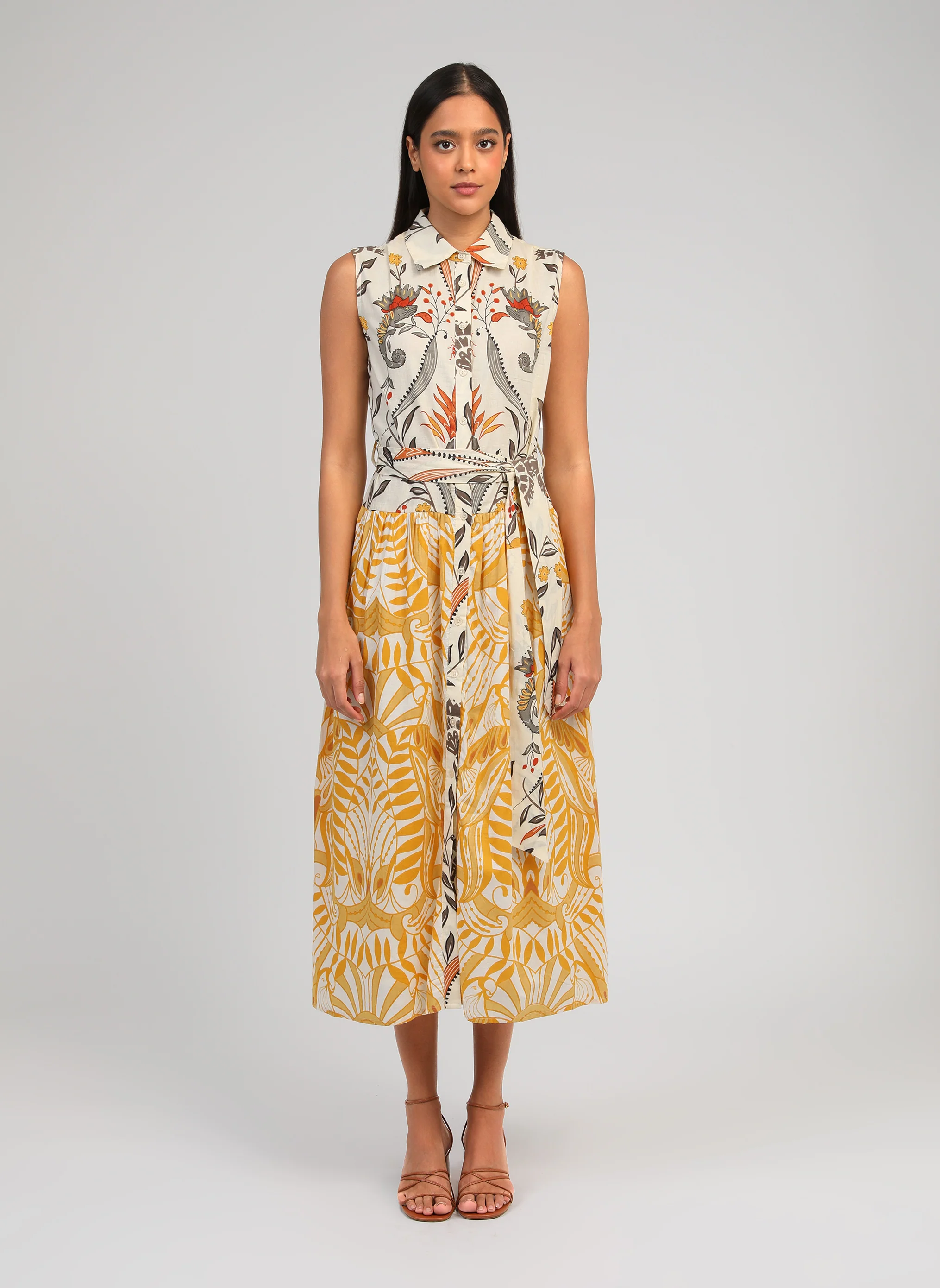 ROBE LONGUE OPRIZIA camilla ecru