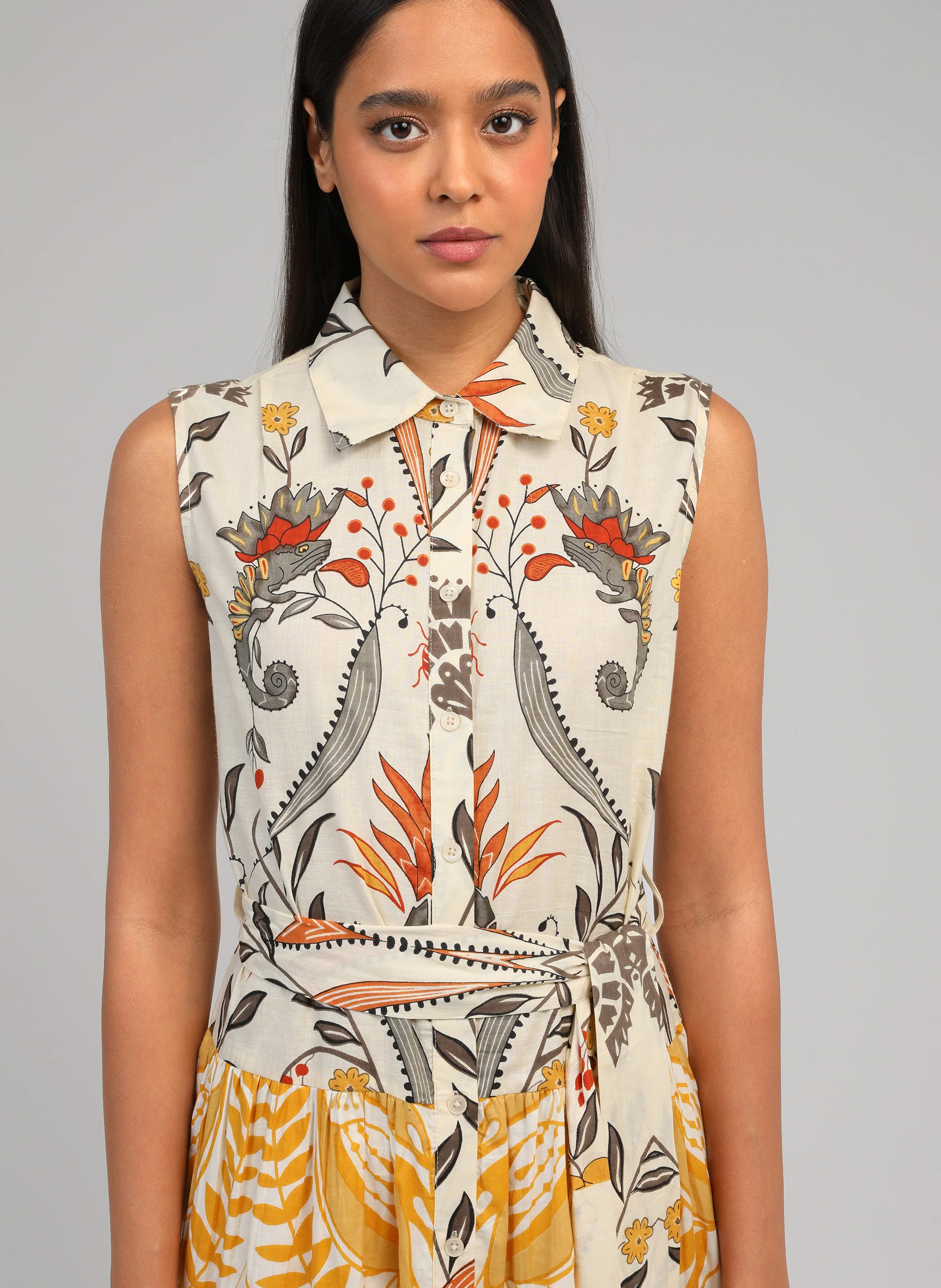 ROBE LONGUE OPRIZIA camilla ecru - Image 2
