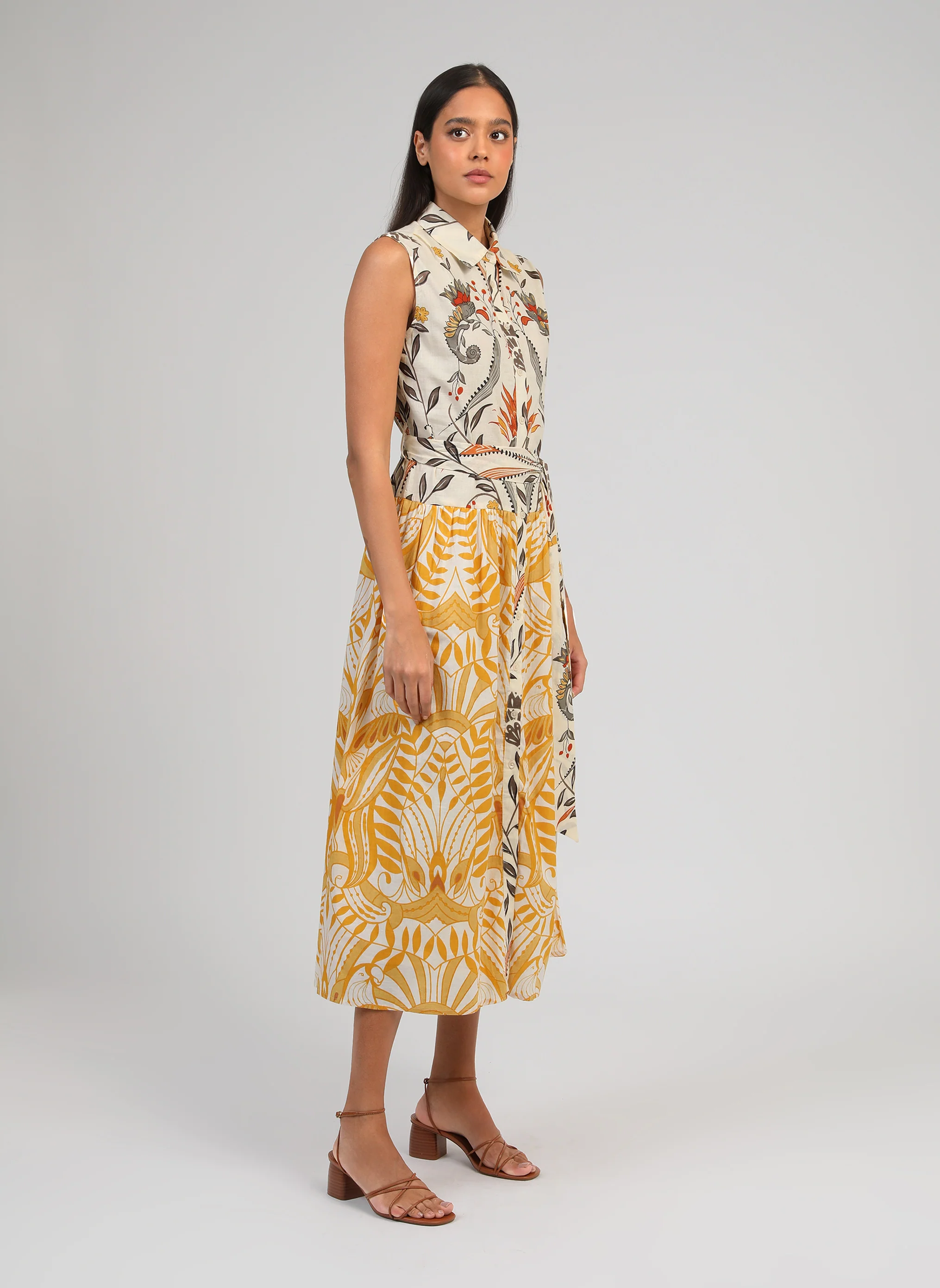 ROBE LONGUE OPRIZIA camilla ecru - Image 3