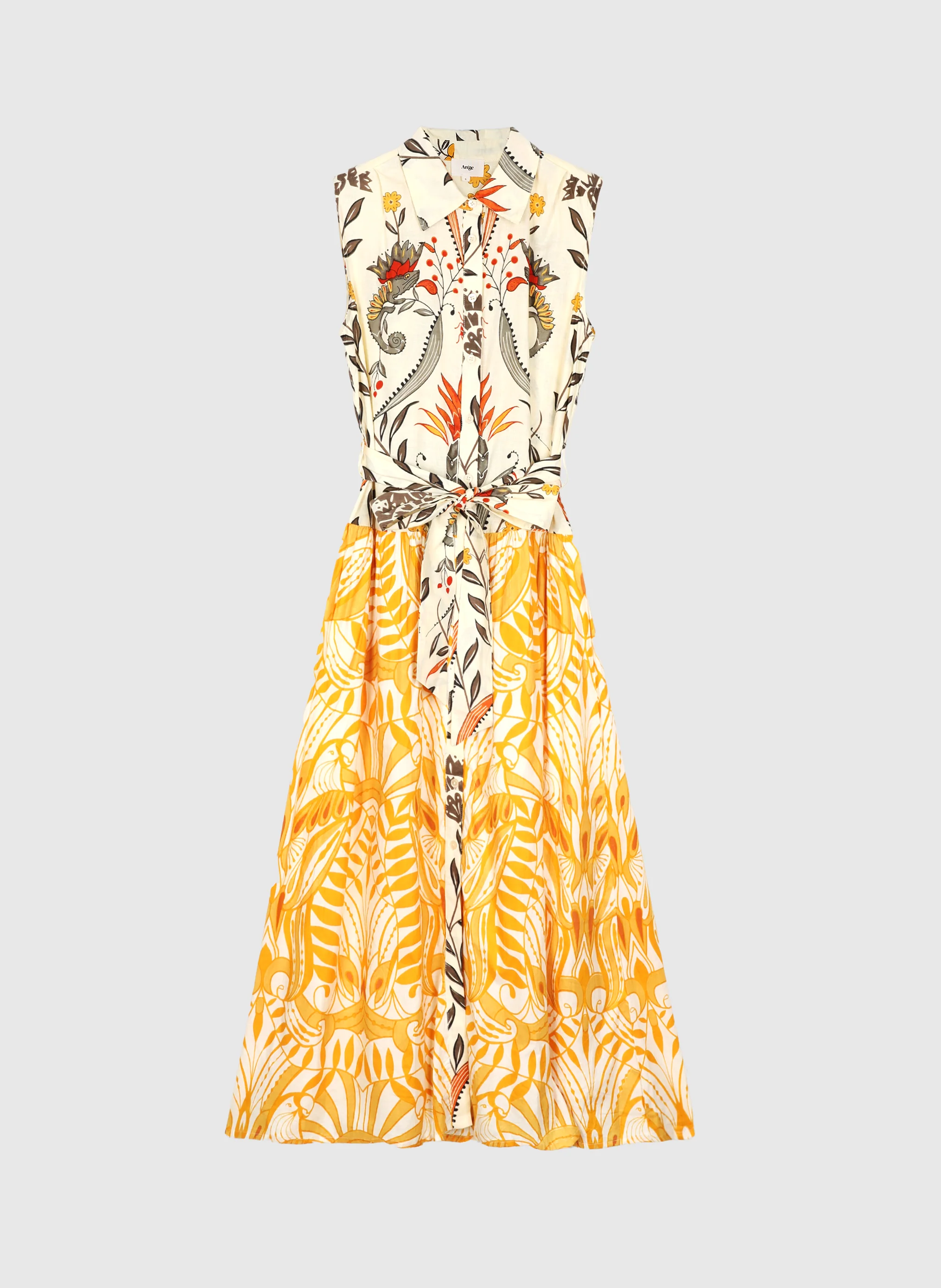 ROBE LONGUE OPRIZIA camilla ecru - Image 5