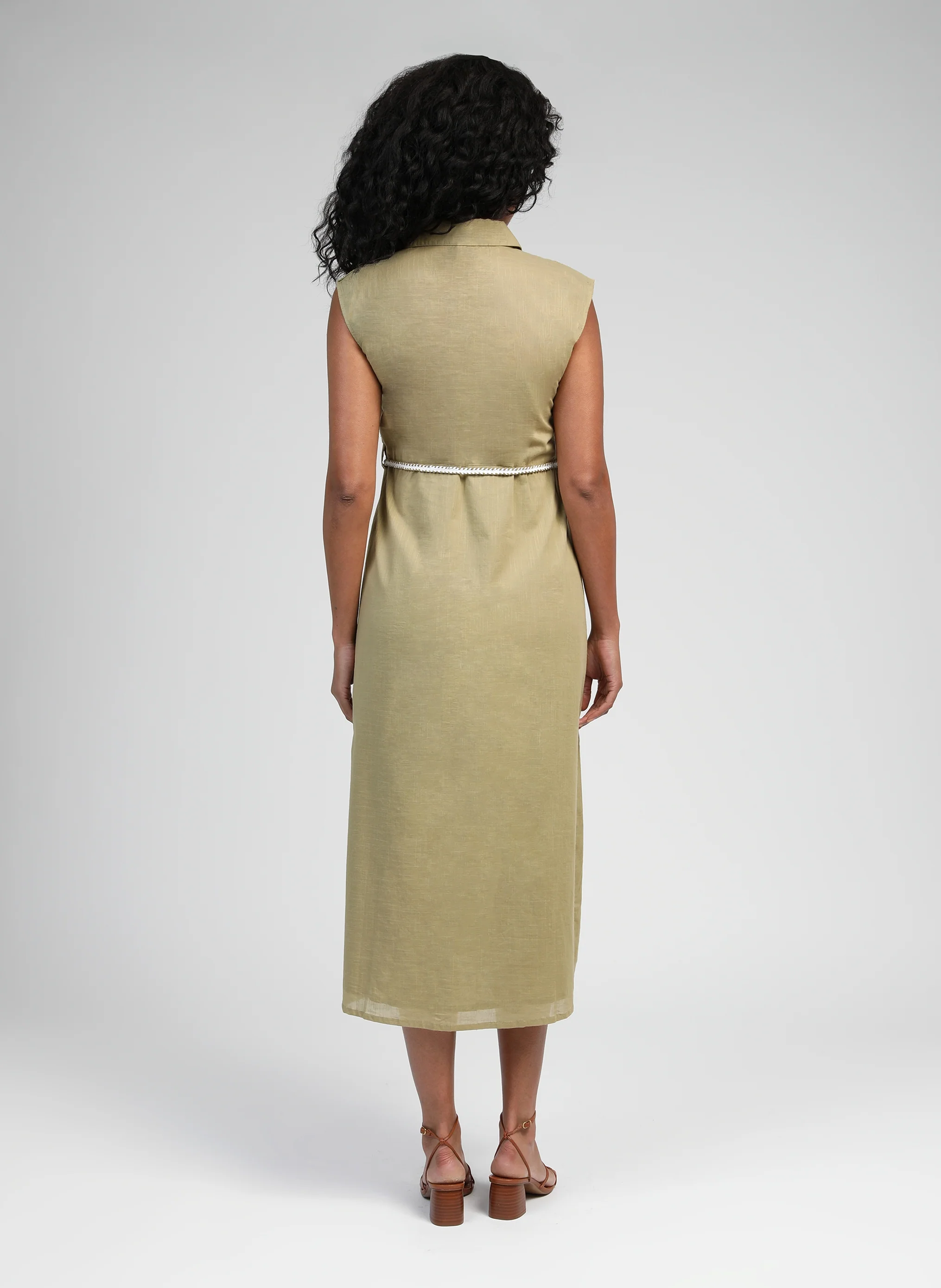 ROBE LONGUE ORENIA tilleul - Image 4