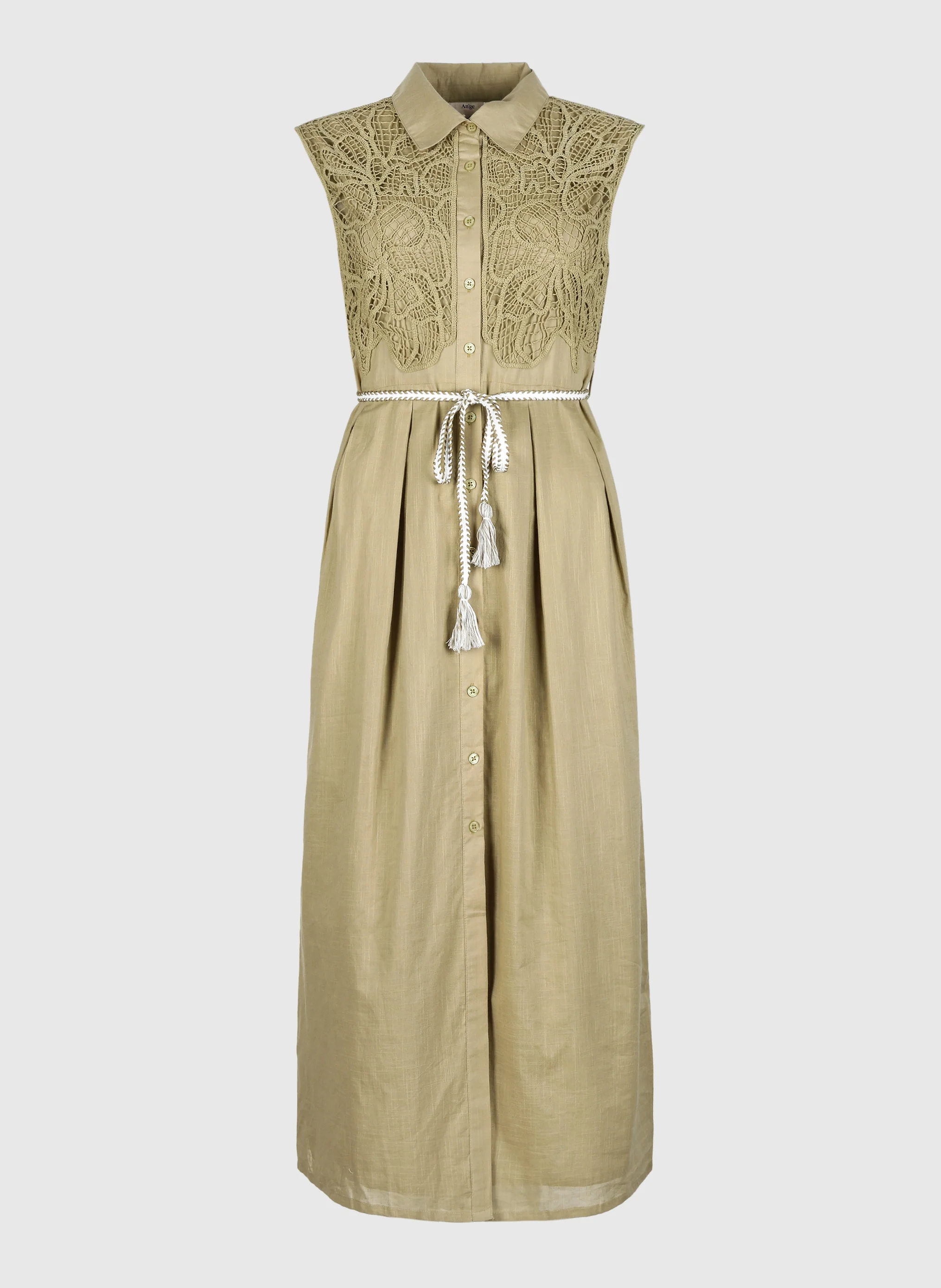 ROBE LONGUE ORENIA tilleul - Image 5