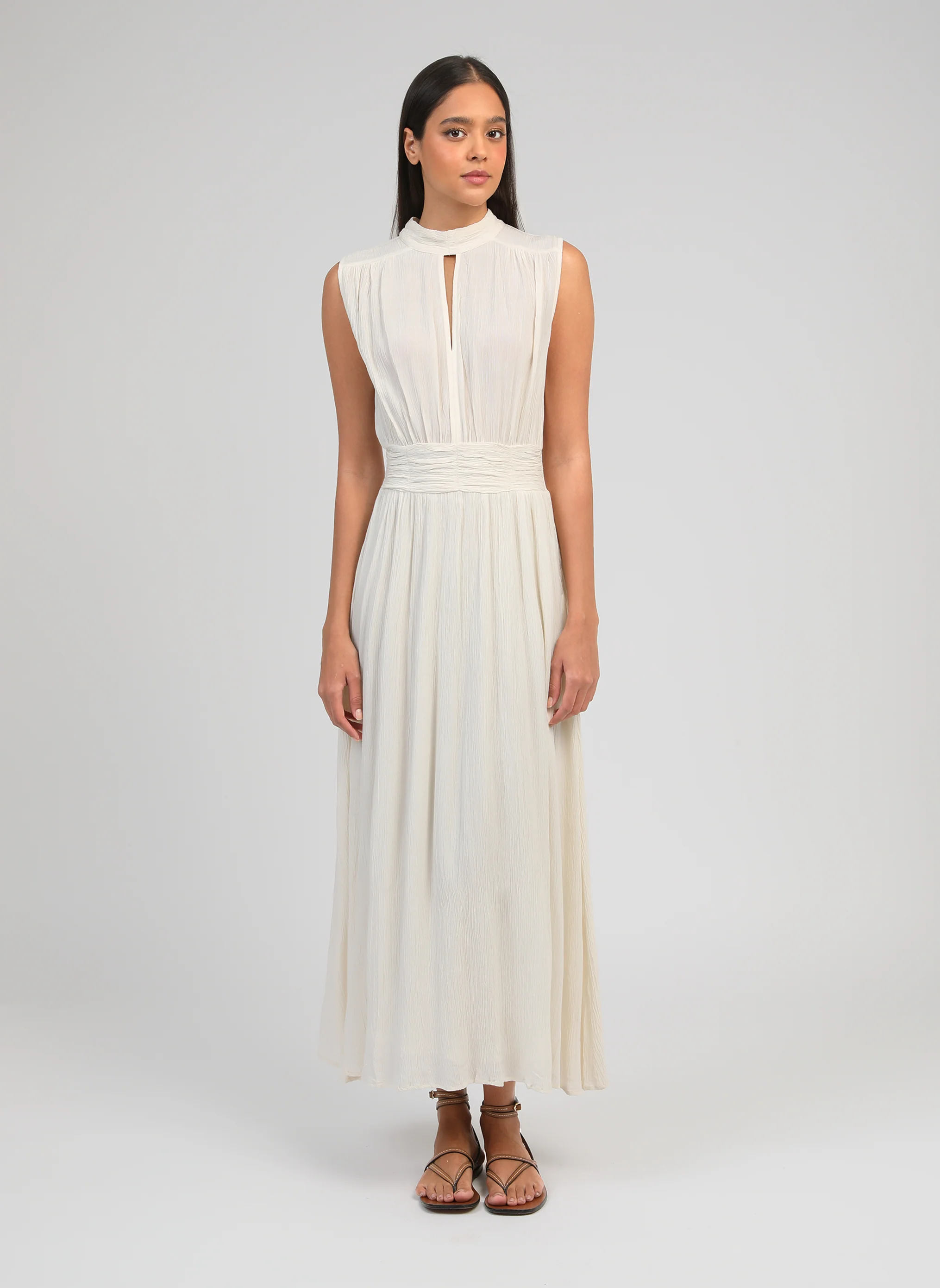 ROBE LONGUE ORLANY écru