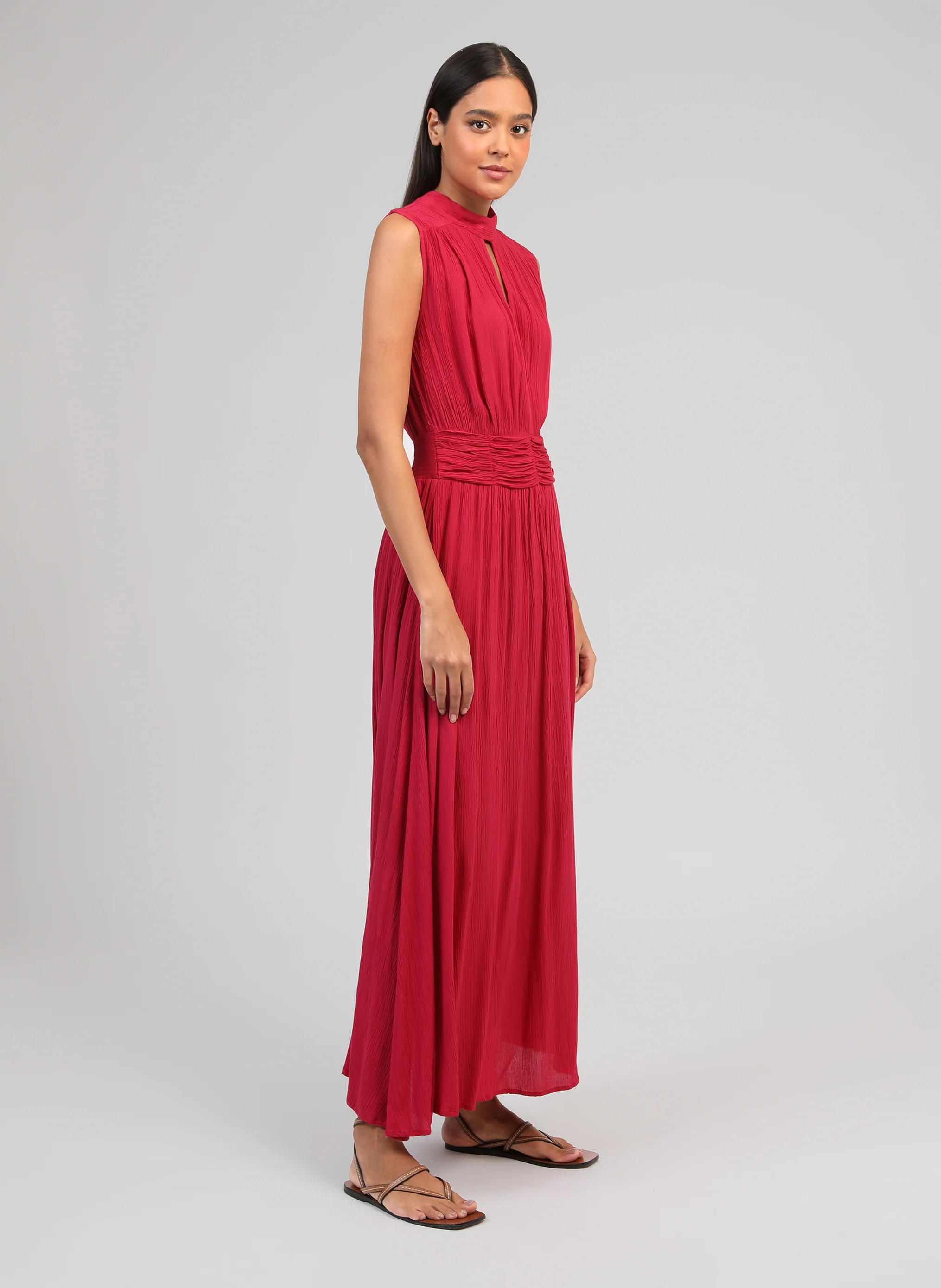 ROBE LONGUE ORLANY framboise - Image 3