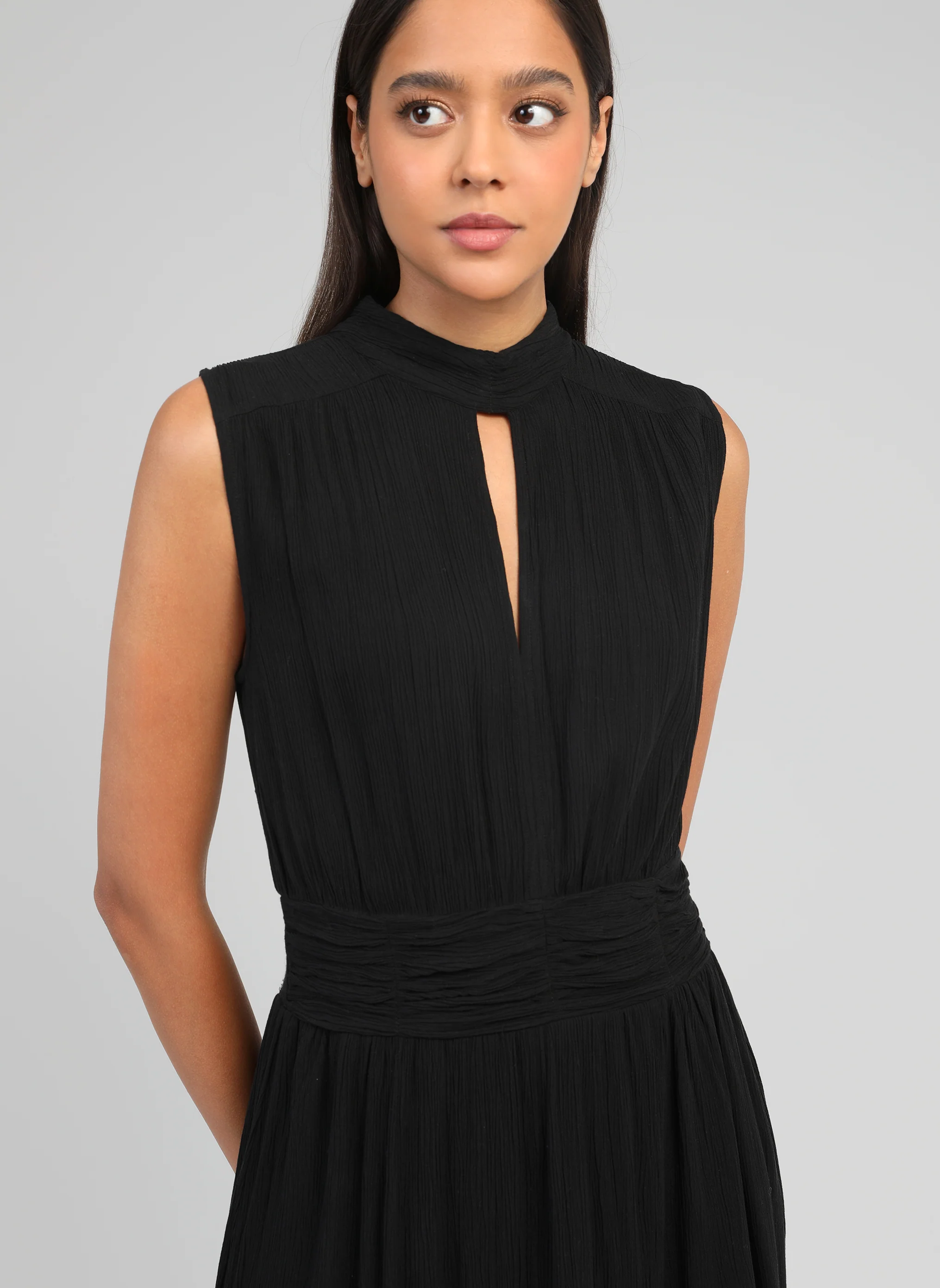 ROBE LONGUE ORLANY noir - Image 2