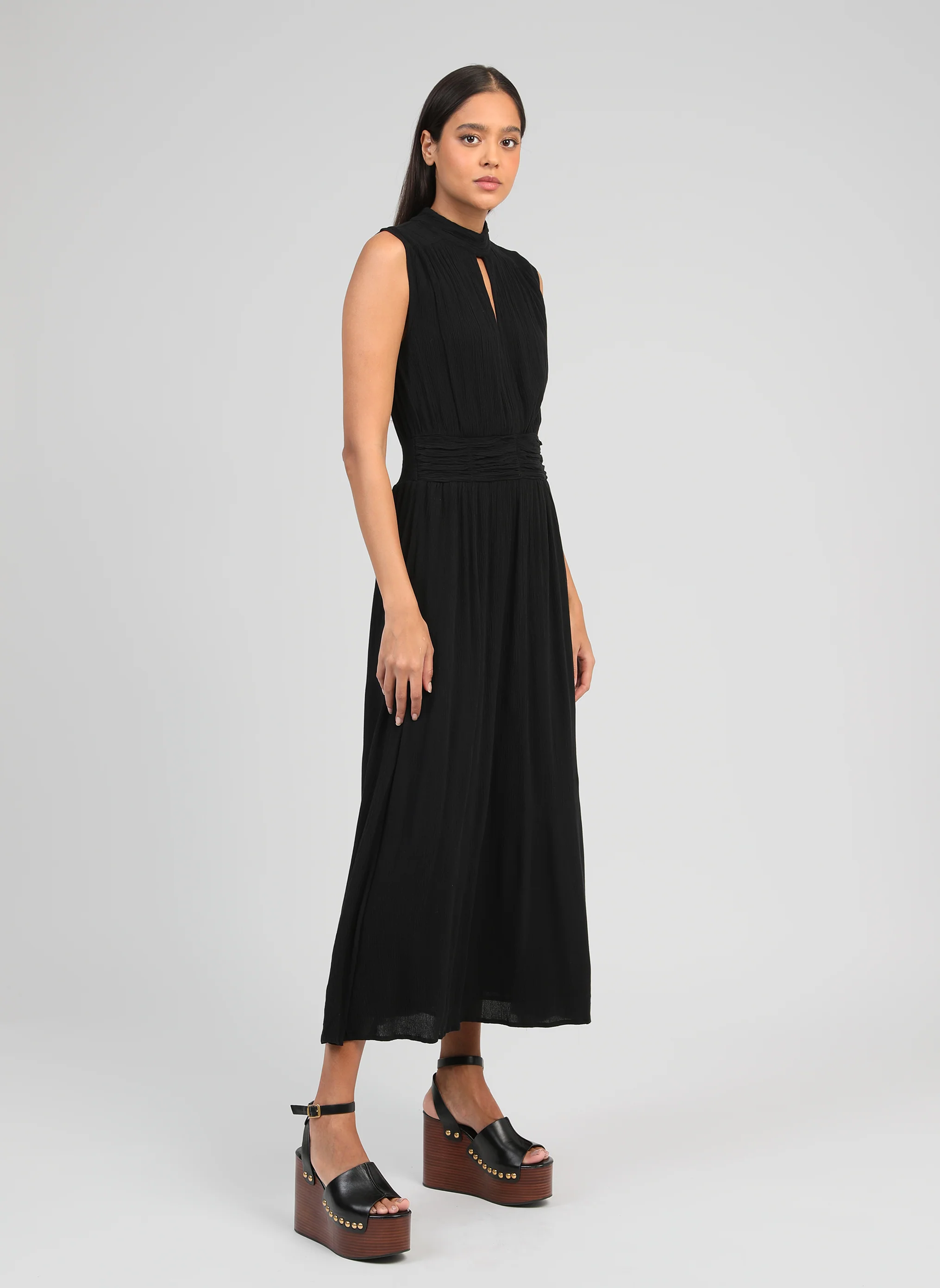 ROBE LONGUE ORLANY noir - Image 3