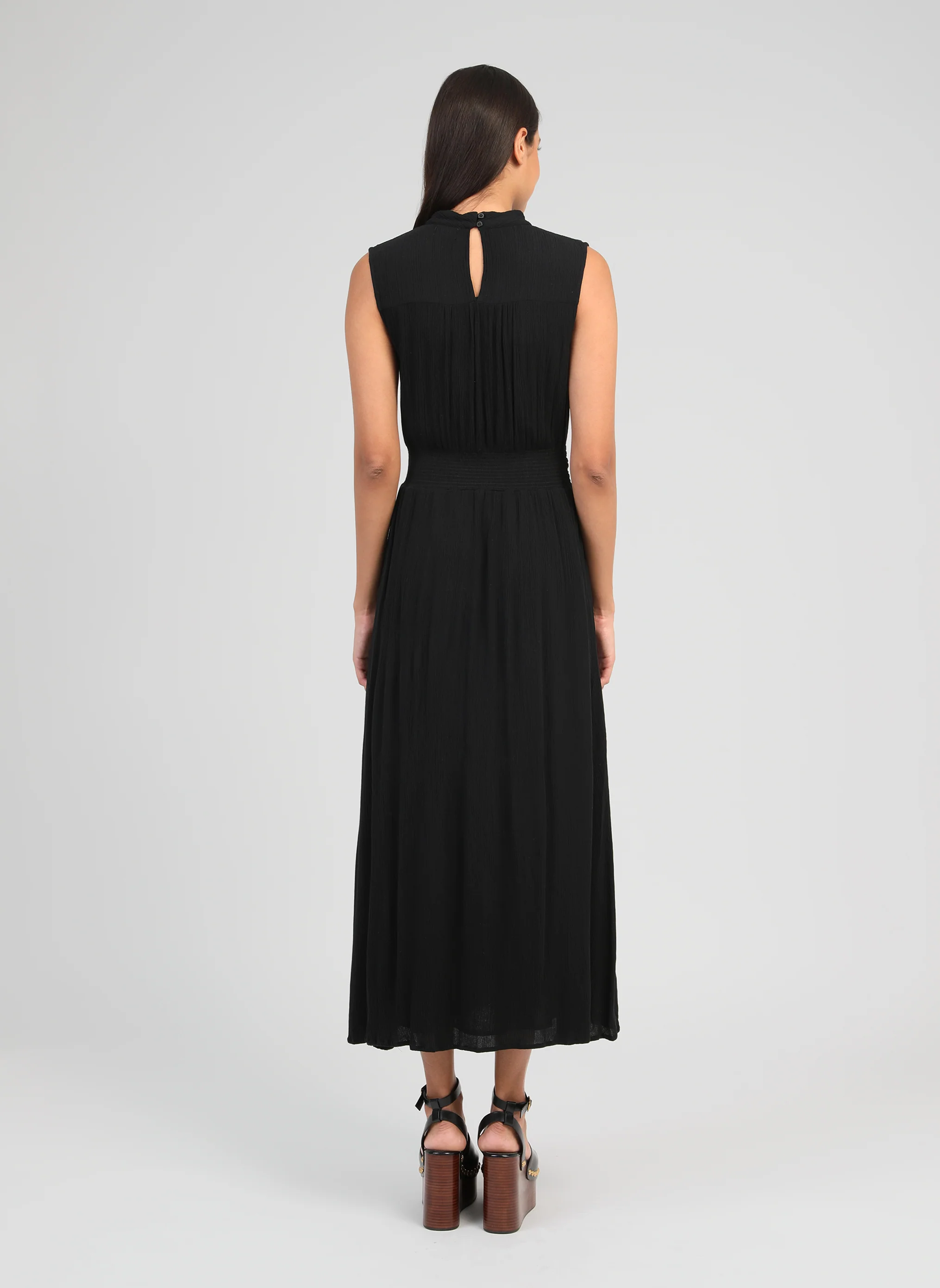 ROBE LONGUE ORLANY noir - Image 4