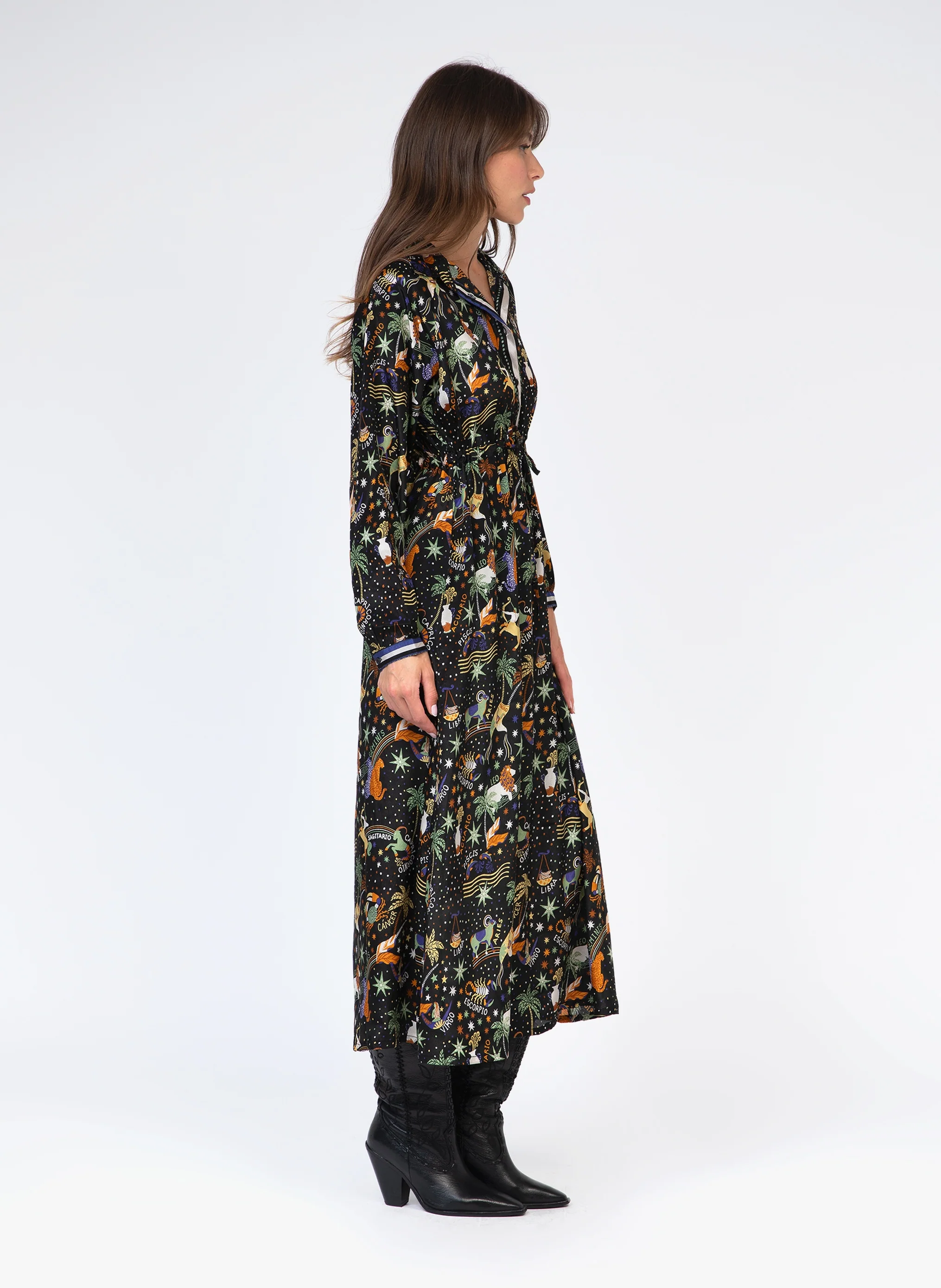 ROBE LONGUE OSALLY circa noir - Image 3