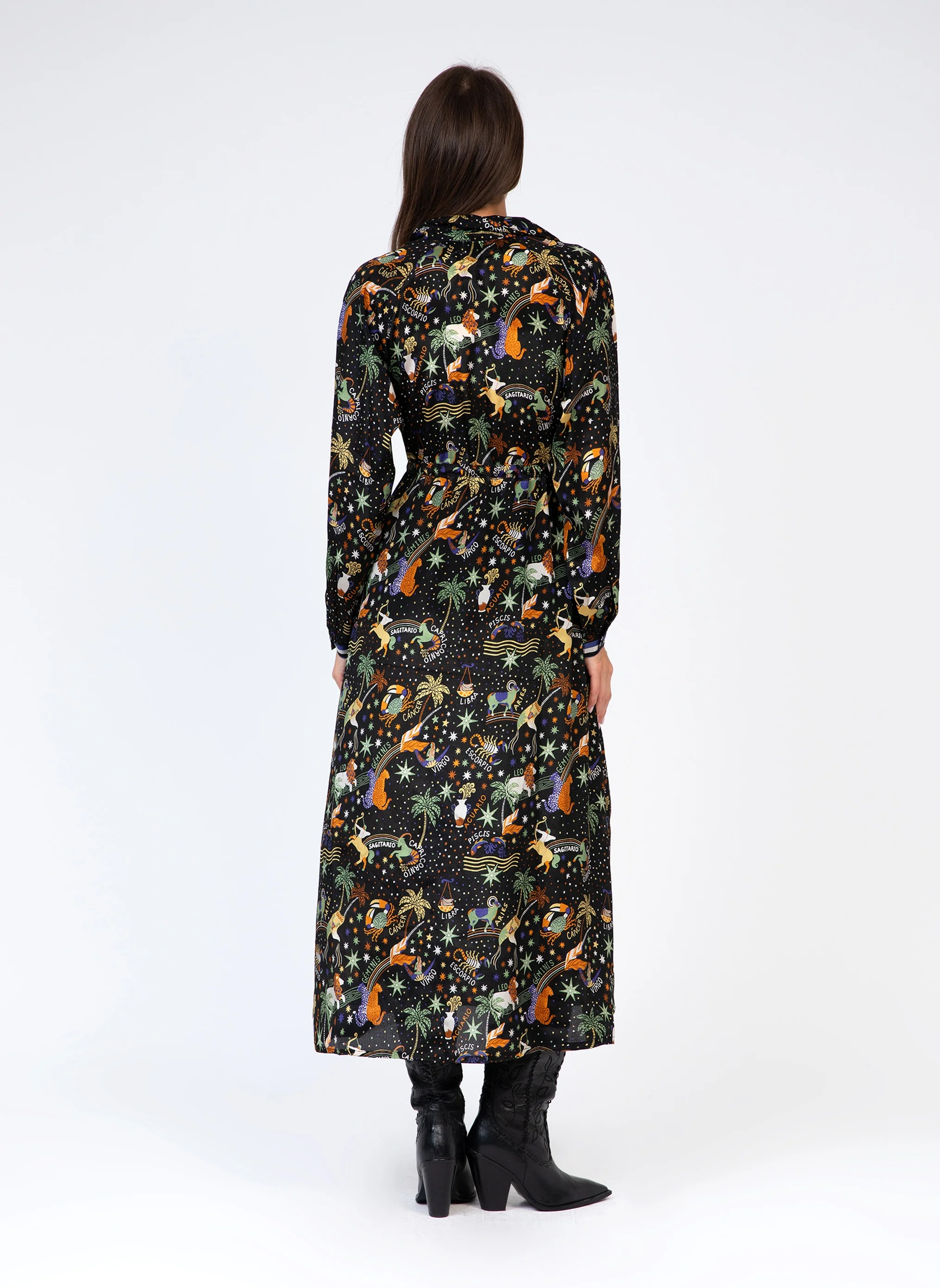 ROBE LONGUE OSALLY circa noir - Image 4