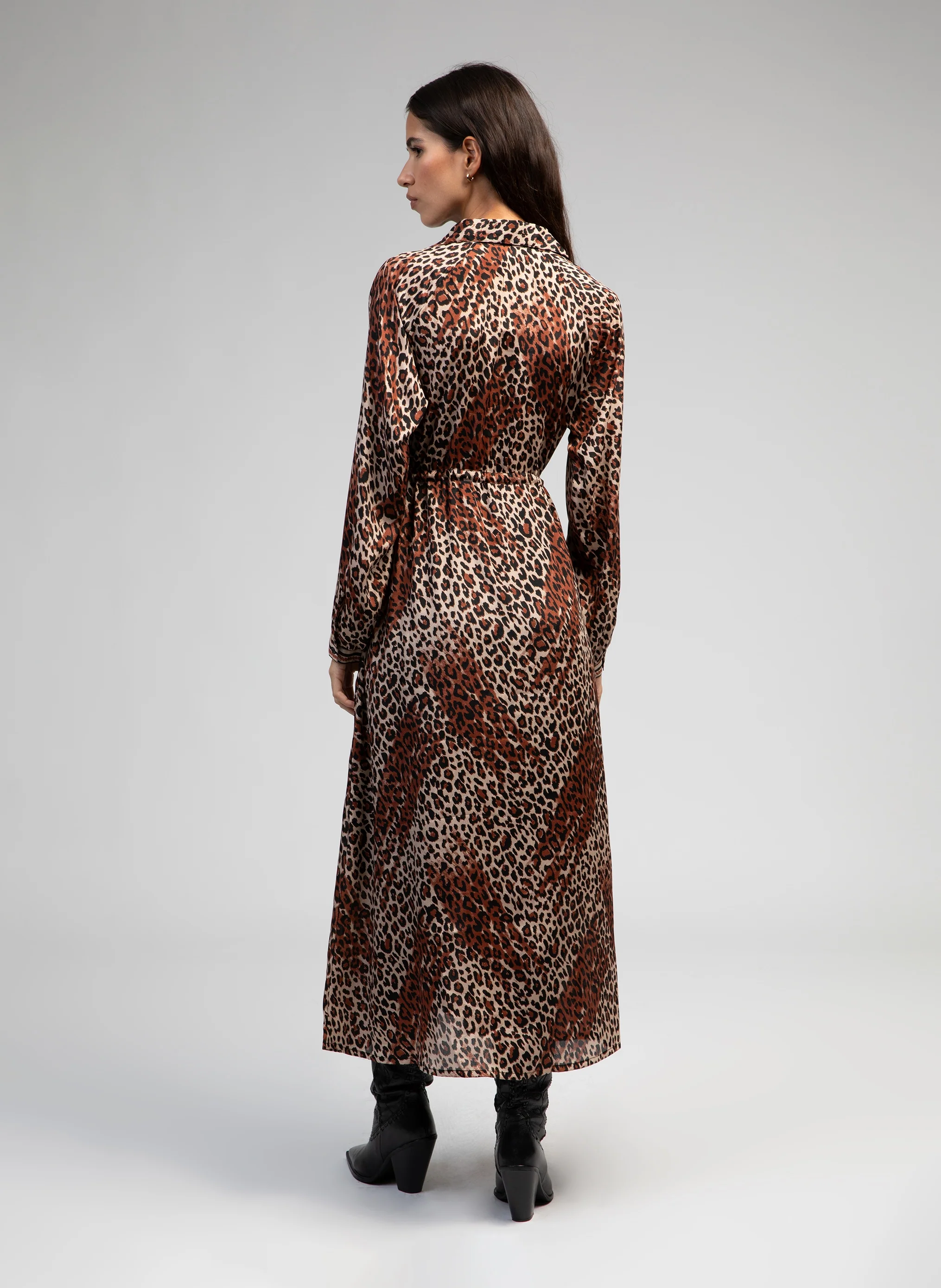 ROBE LONGUE OSALLY felo chocolat - Image 4
