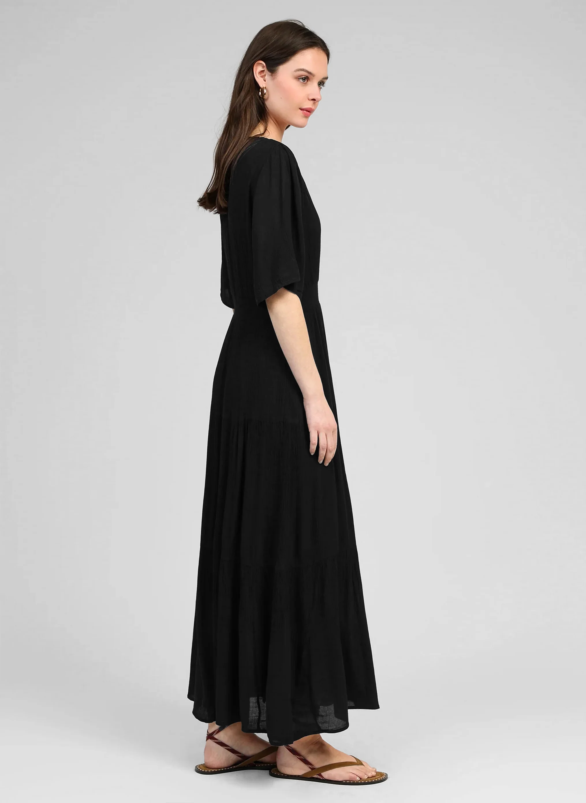 ROBE LONGUE OSUNCHALA noir - Image 3