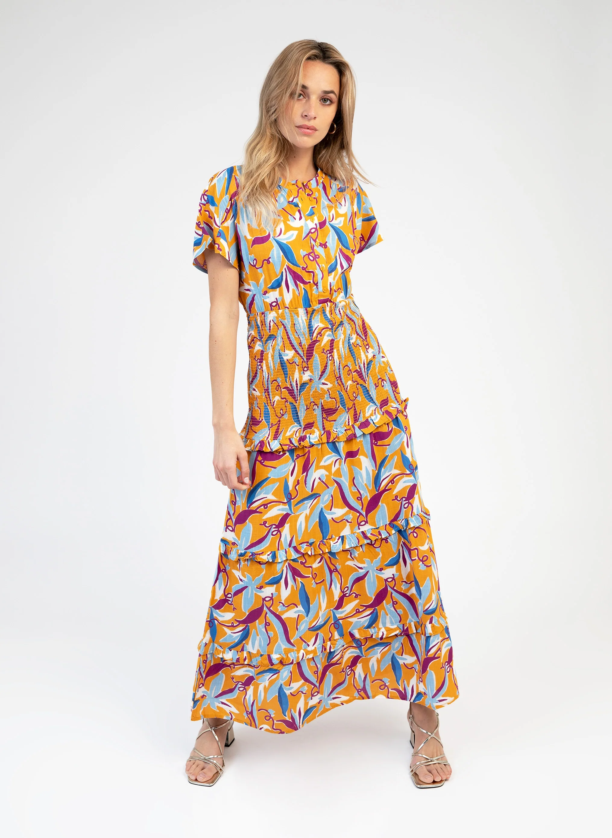 ROBE LONGUE OUMANY hazella ocre