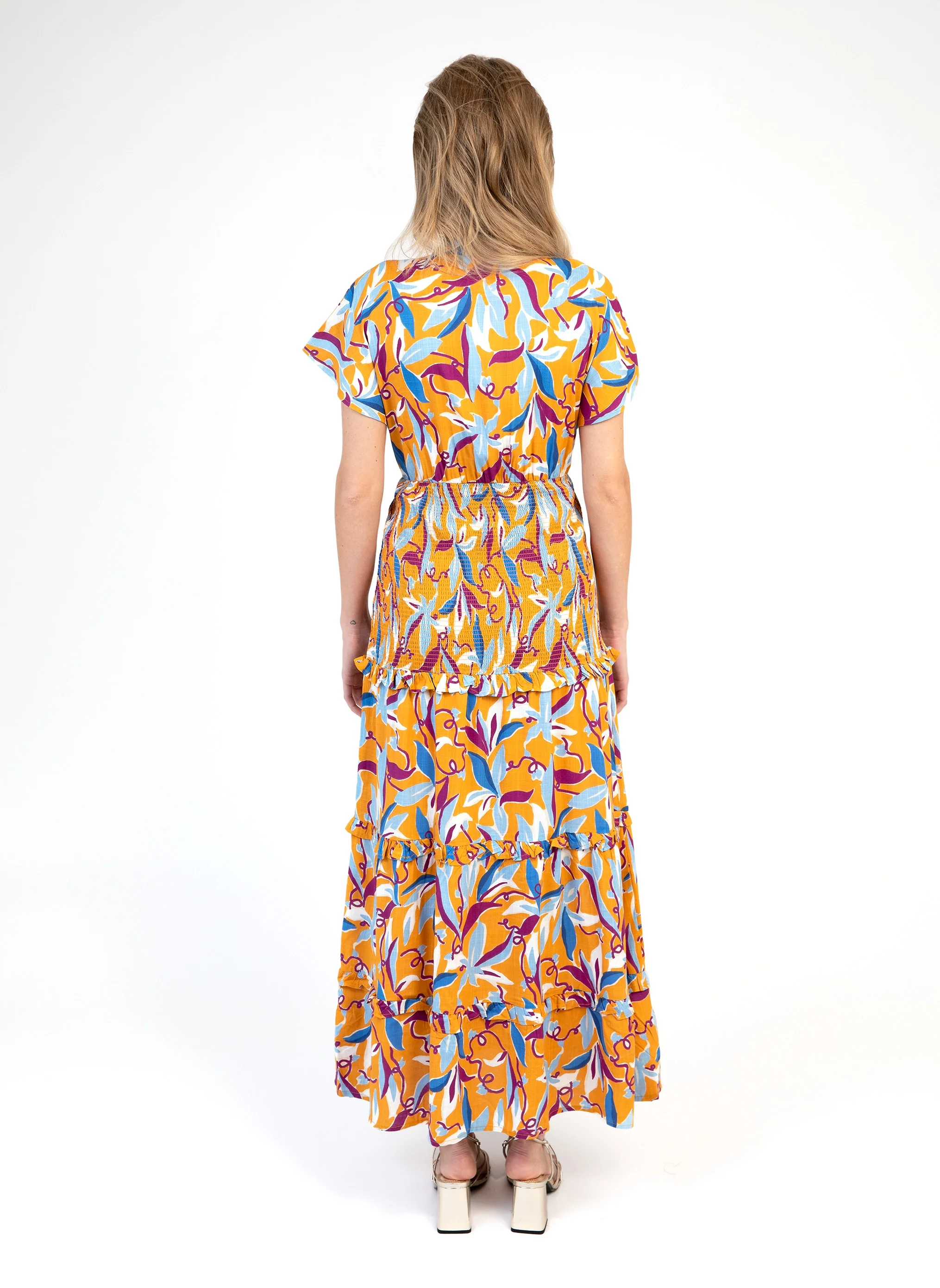 ROBE LONGUE OUMANY hazella ocre - Image 4