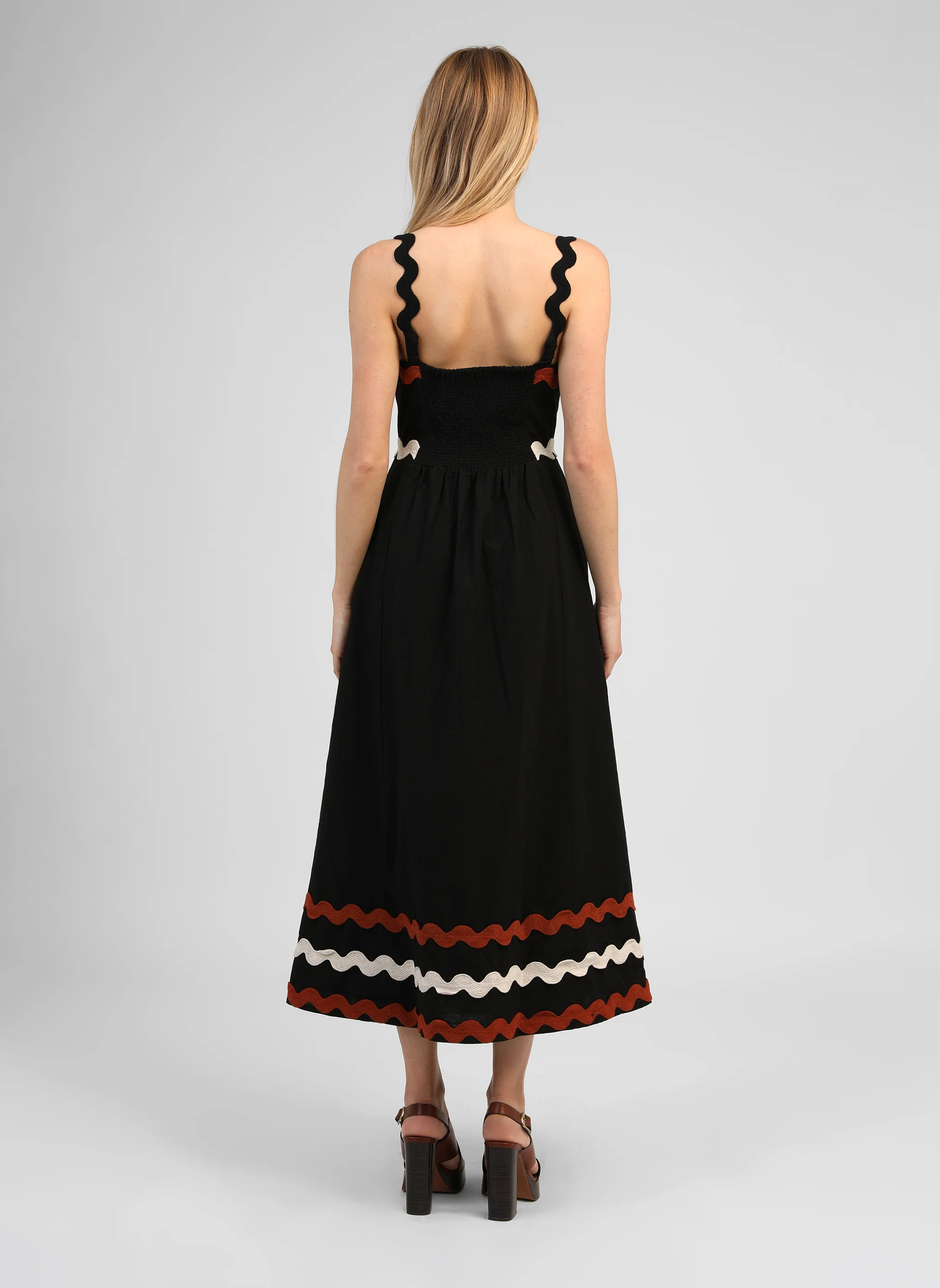 ROBE LONGUE OVALENTIN noir - Image 4