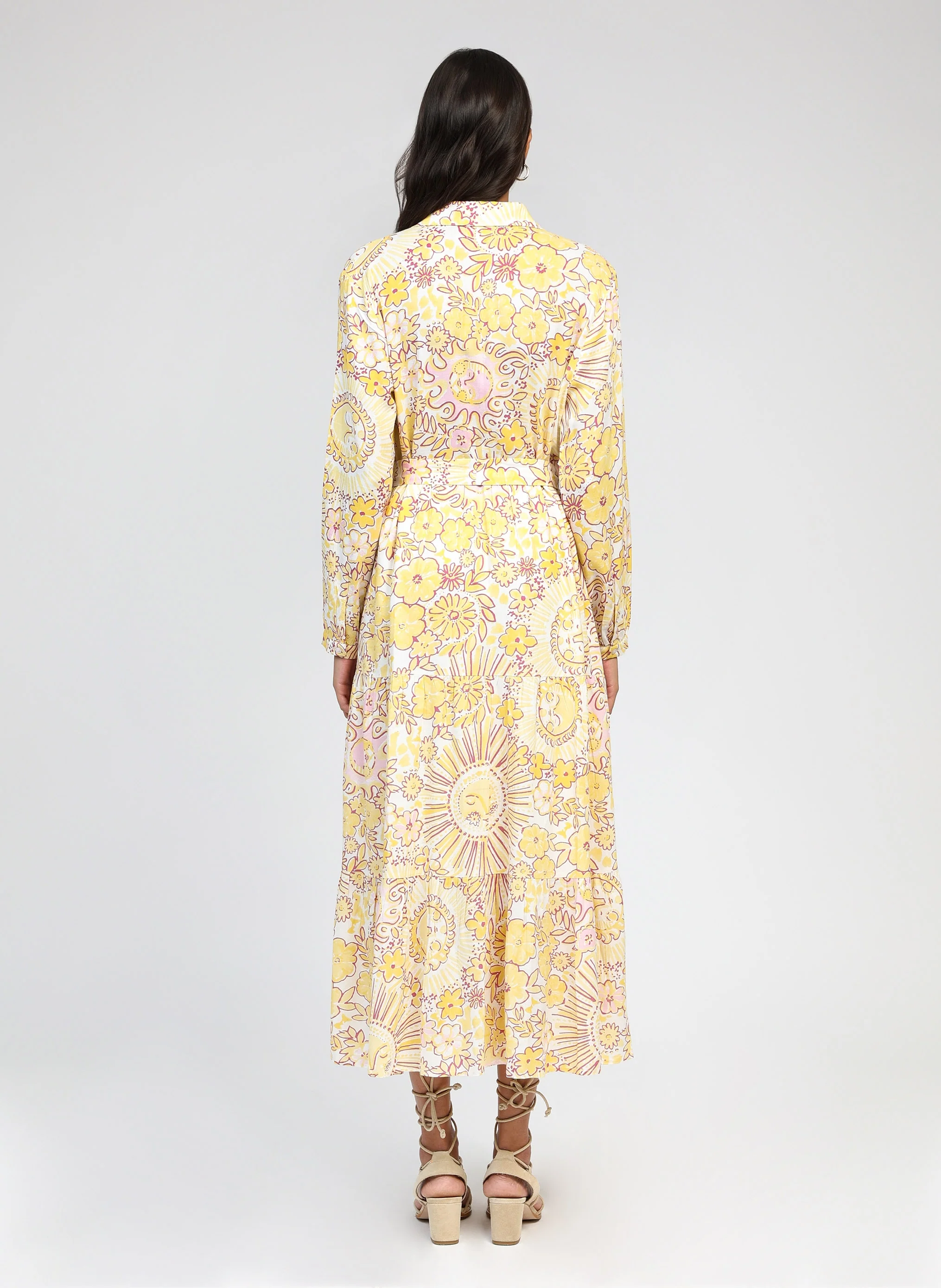ROBE LONGUE OVINTA shiny jaune - Image 5