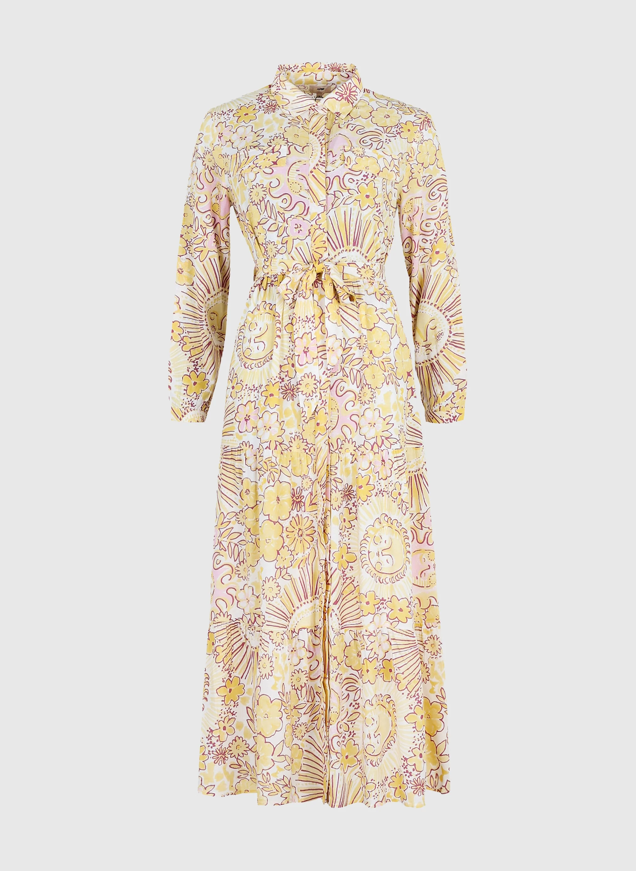 ROBE LONGUE OVINTA shiny jaune - Image 6