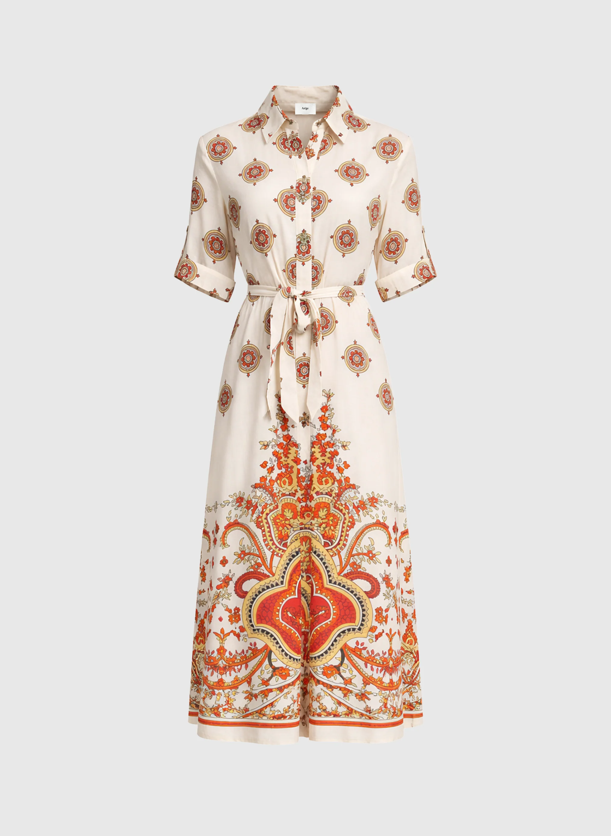 ROBE LONGUE OVINTALA diwan orange - Image 5