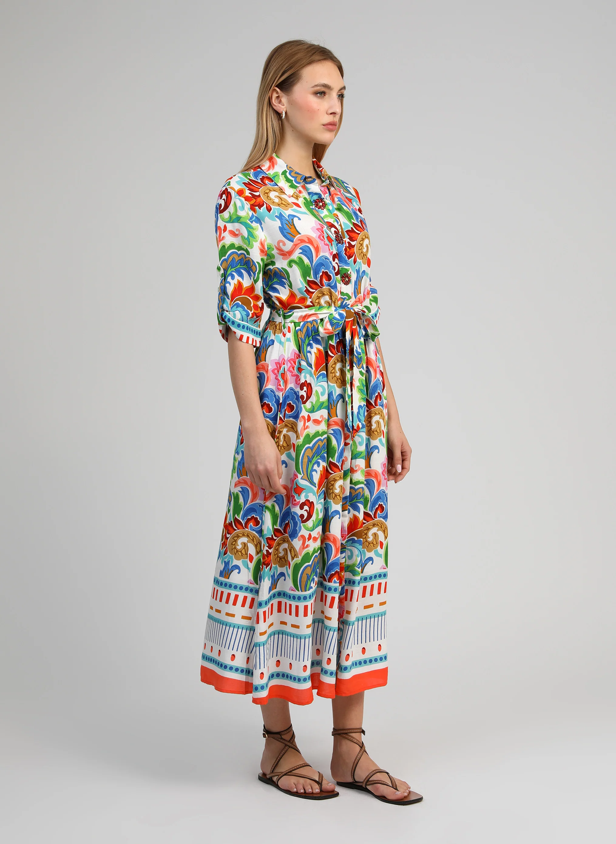 ROBE LONGUE OVINTALA lanzi multico - Image 3