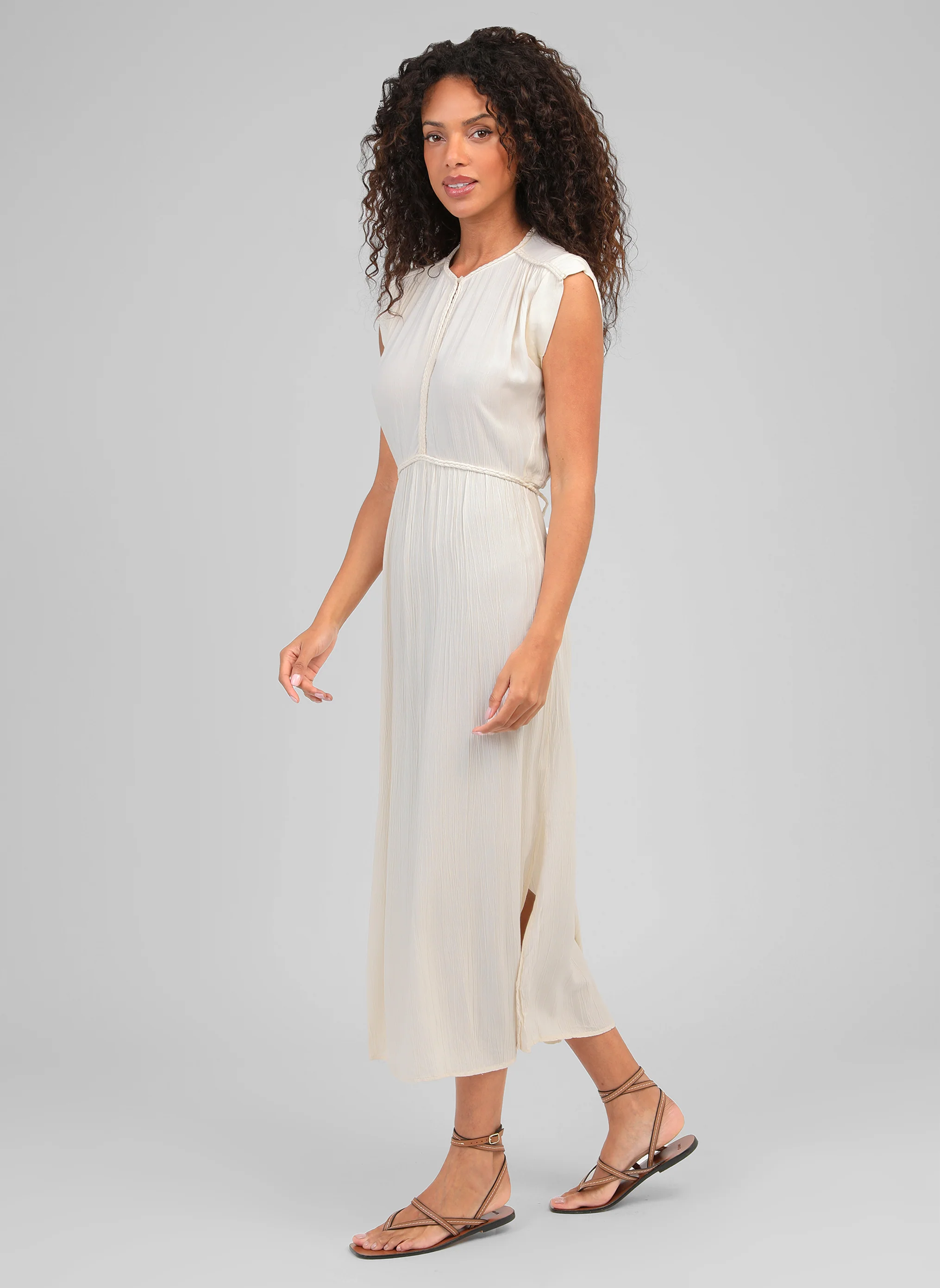ROBE LONGUE OWESTINA vanille - Image 3