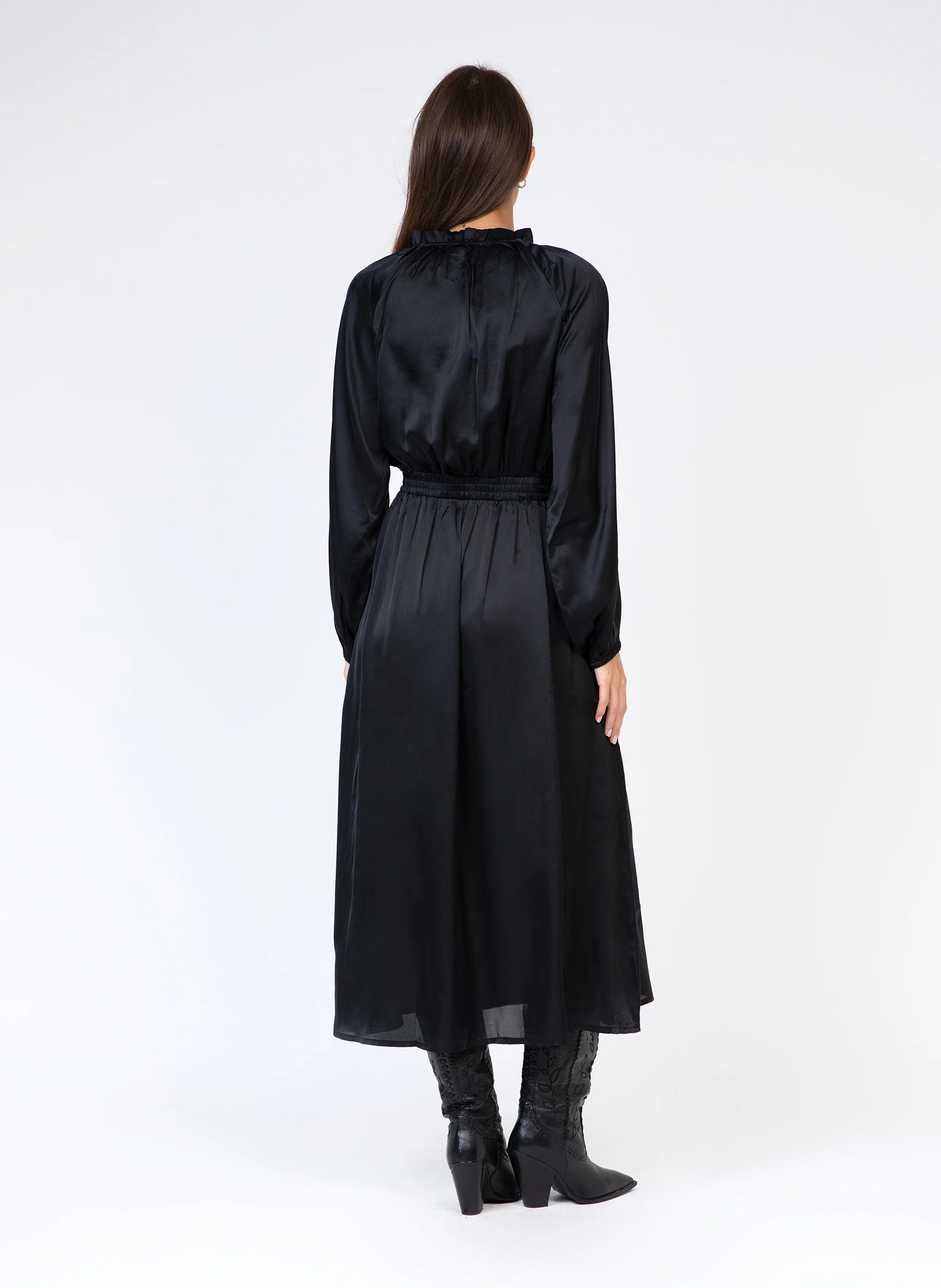 ROBE LONGUE OXENCE noir - Image 4