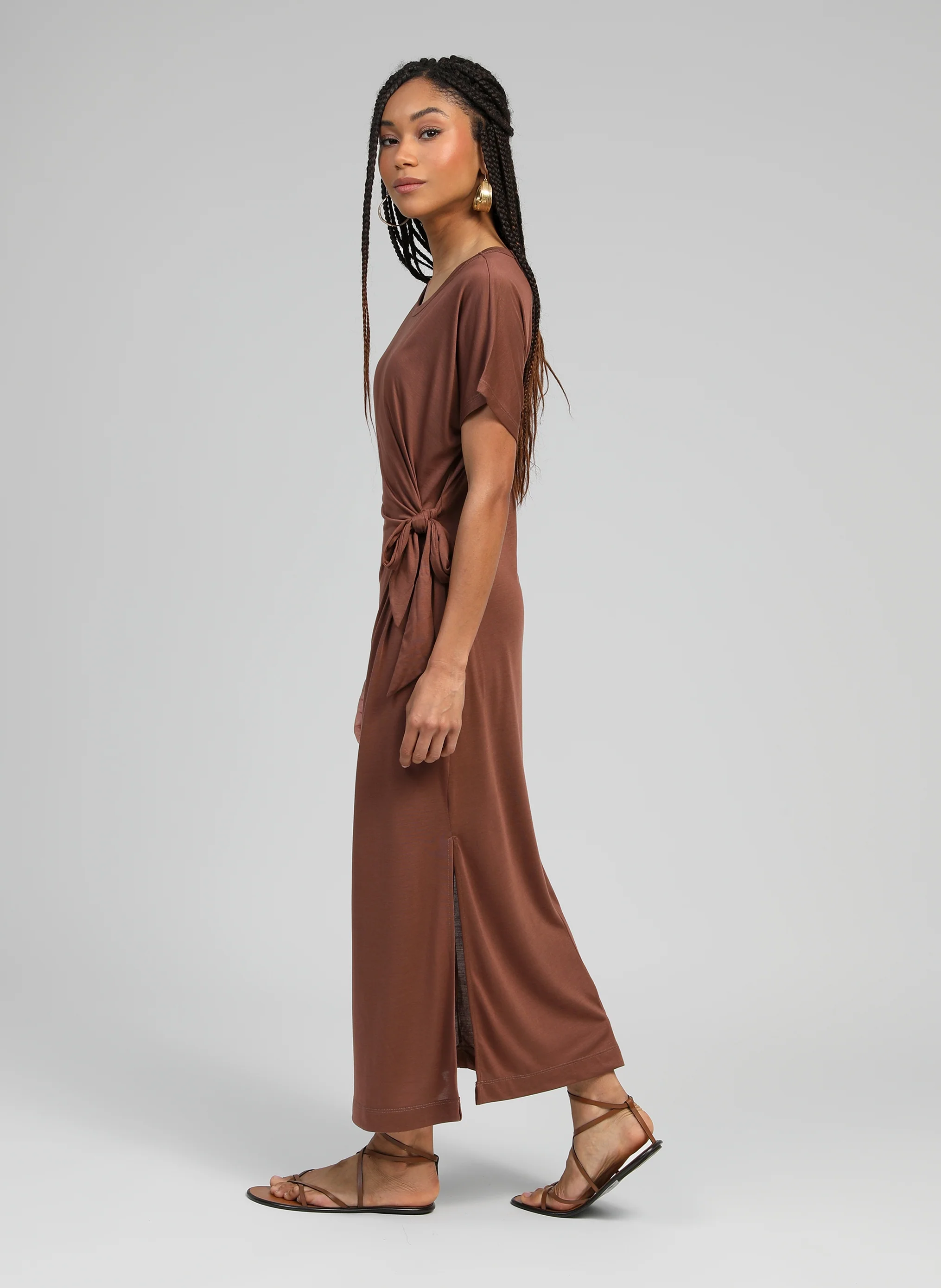 ROBE LONGUE TAMISARA moka - Image 3