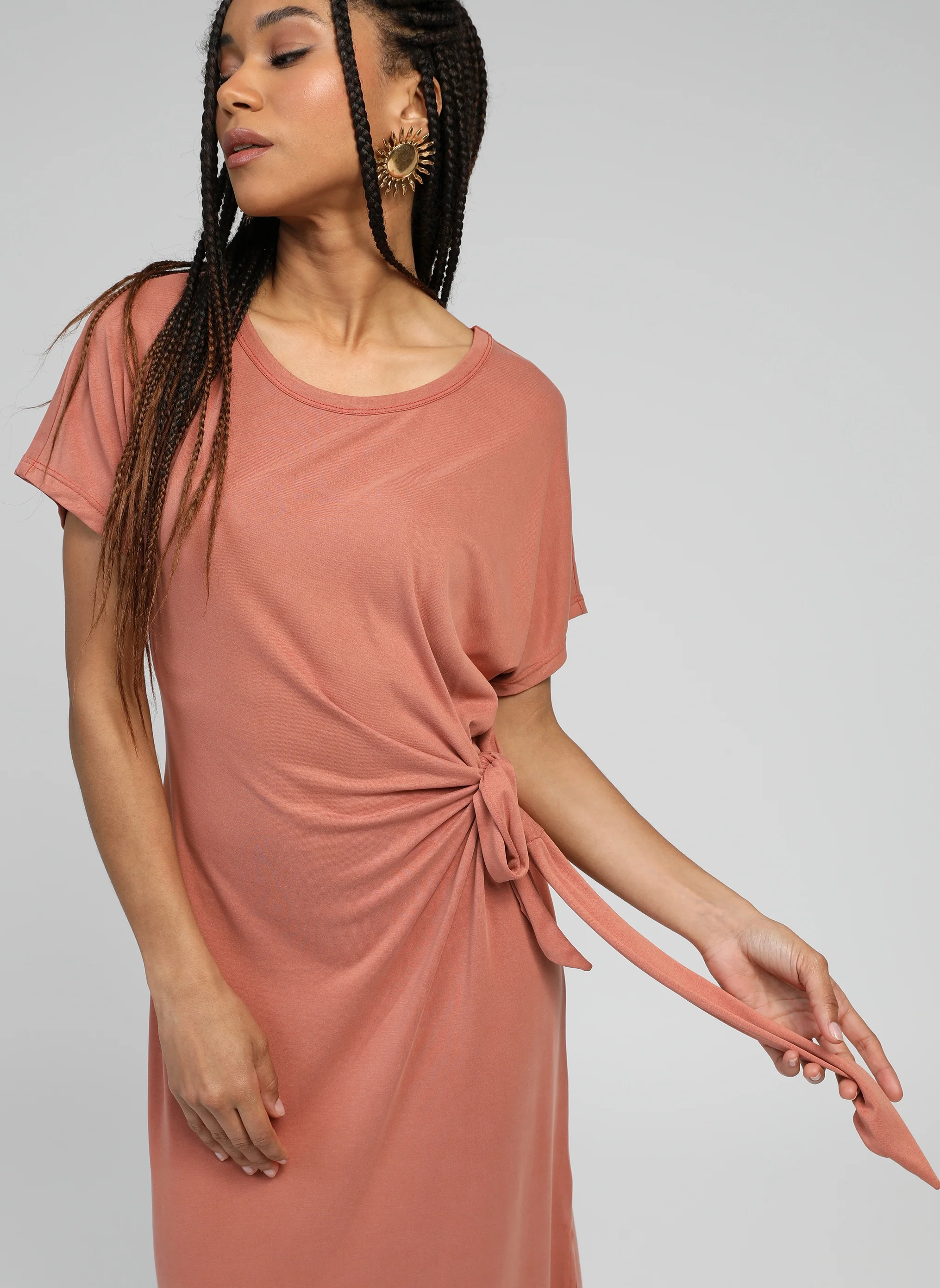 ROBE LONGUE TAMISARA terracotta - Image 2