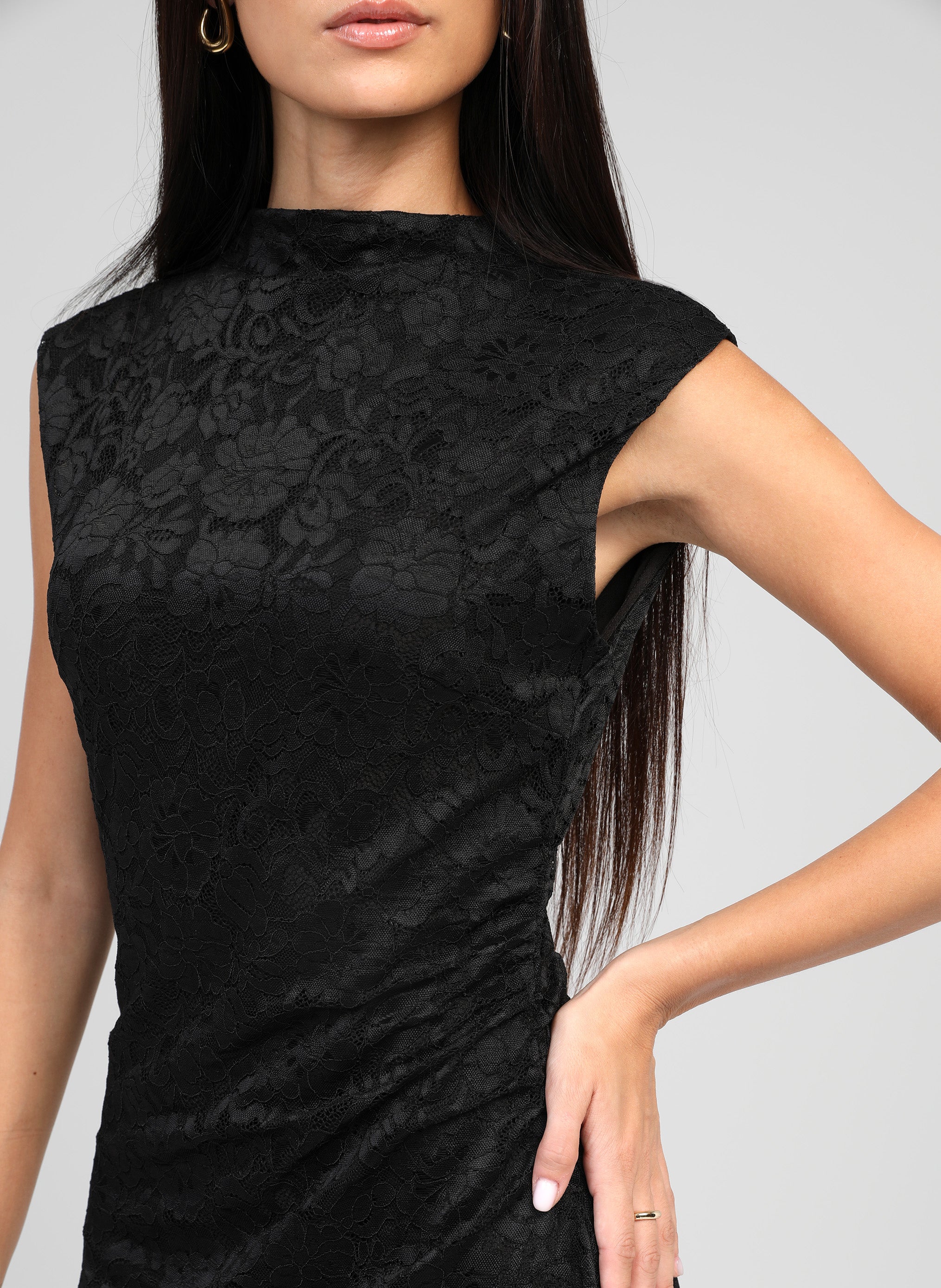 ROBE MIDI ELINOR noir - Image 3
