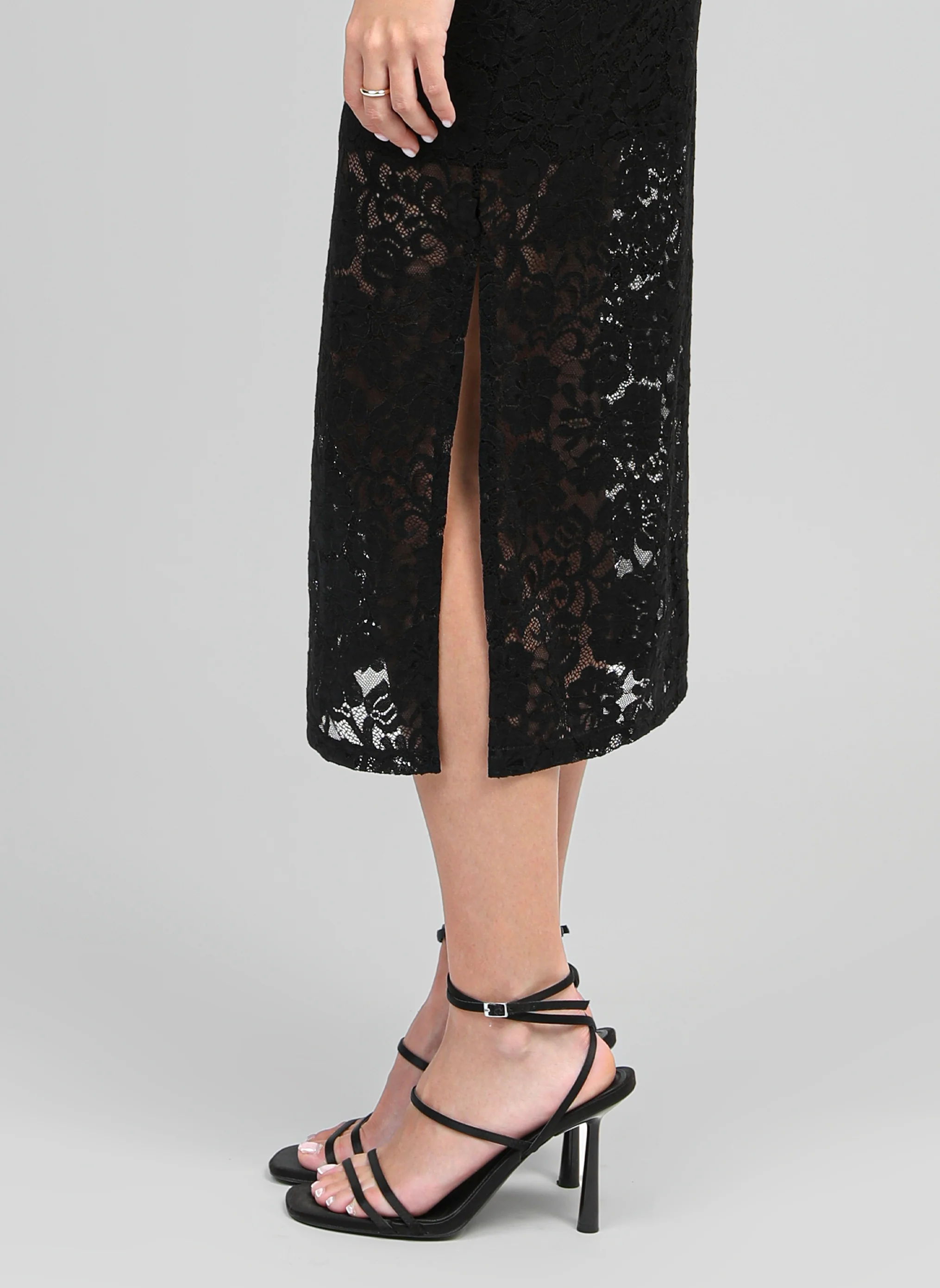ROBE MIDI ELINOR noir - Image 4