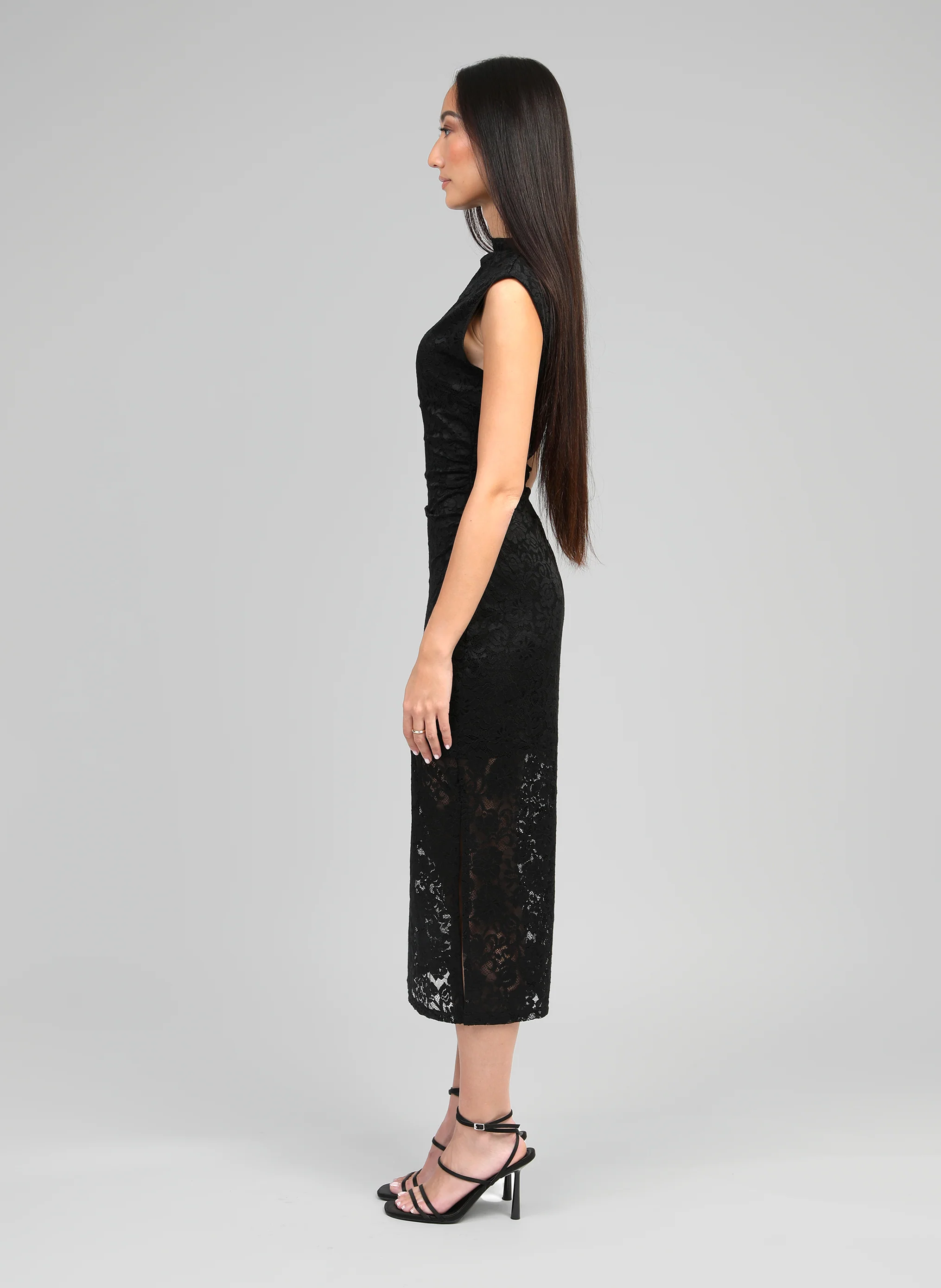 ROBE MIDI ELINOR noir - Image 5