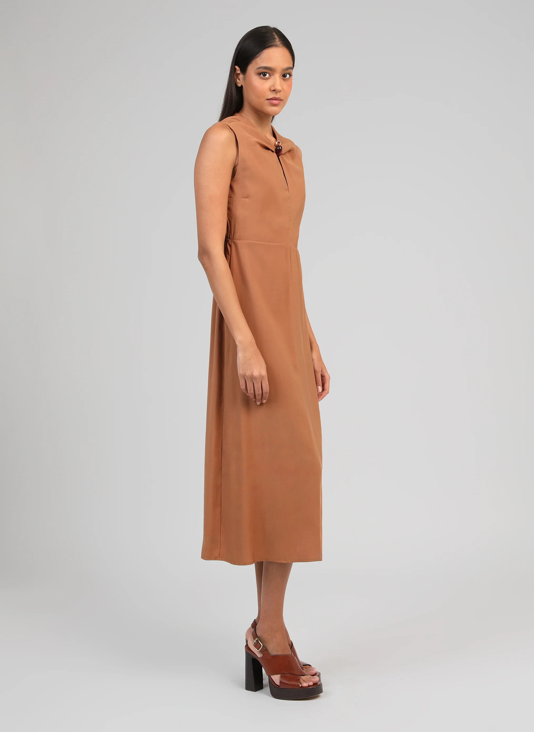 ROBE MIDI MAEZRA daim - Image 3