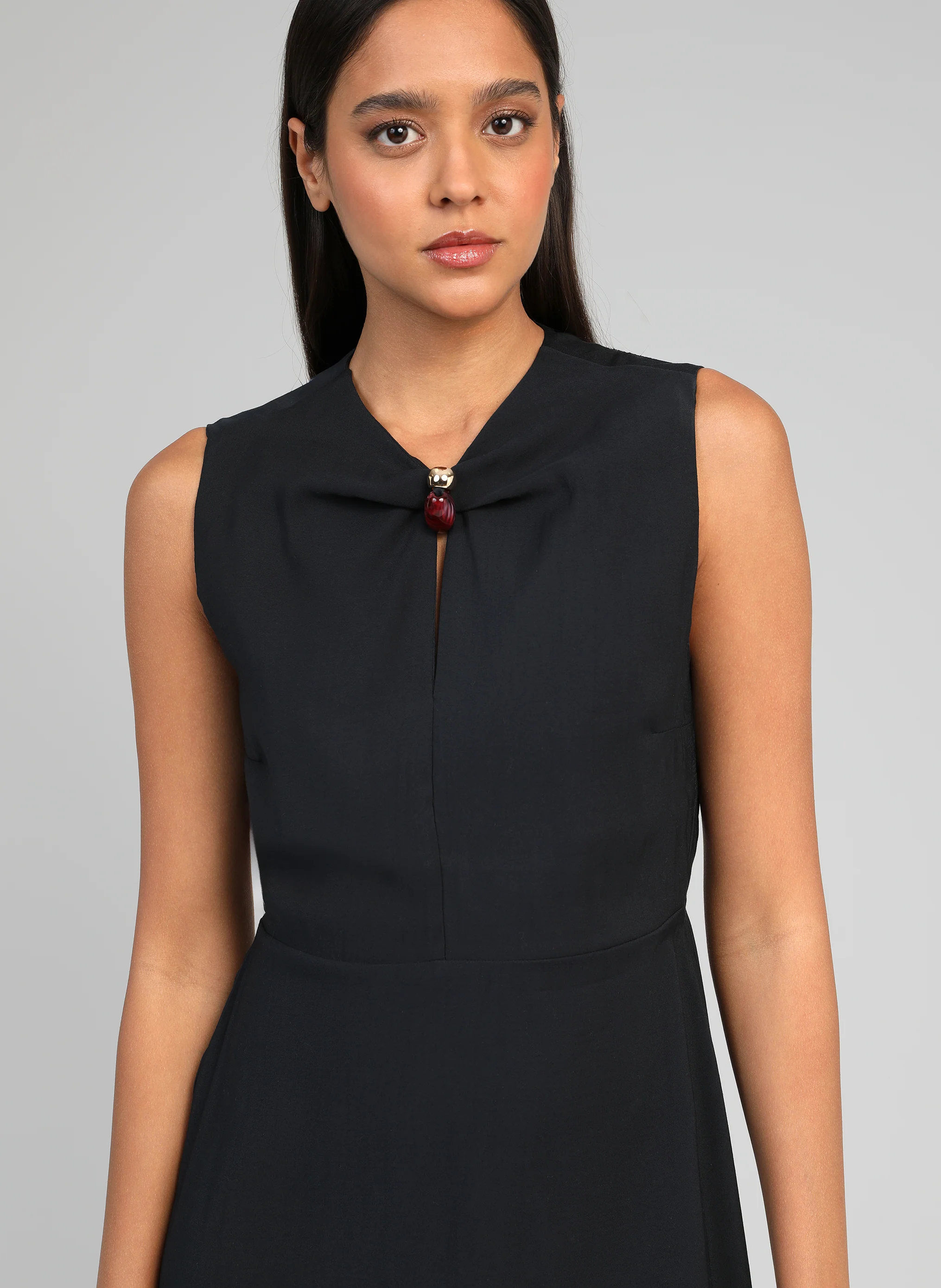 ROBE MIDI MAEZRA noir - Image 2