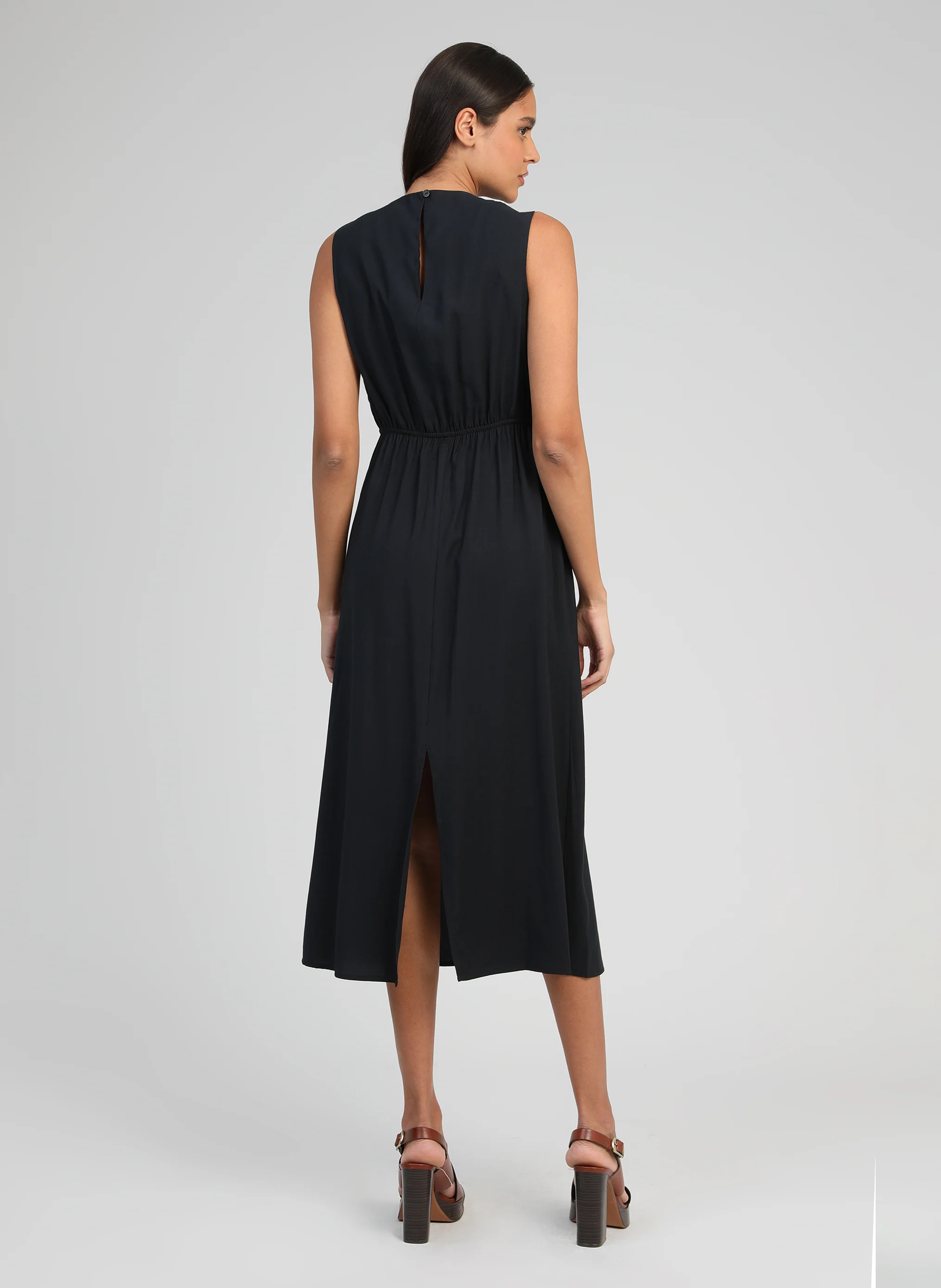 ROBE MIDI MAEZRA noir - Image 4