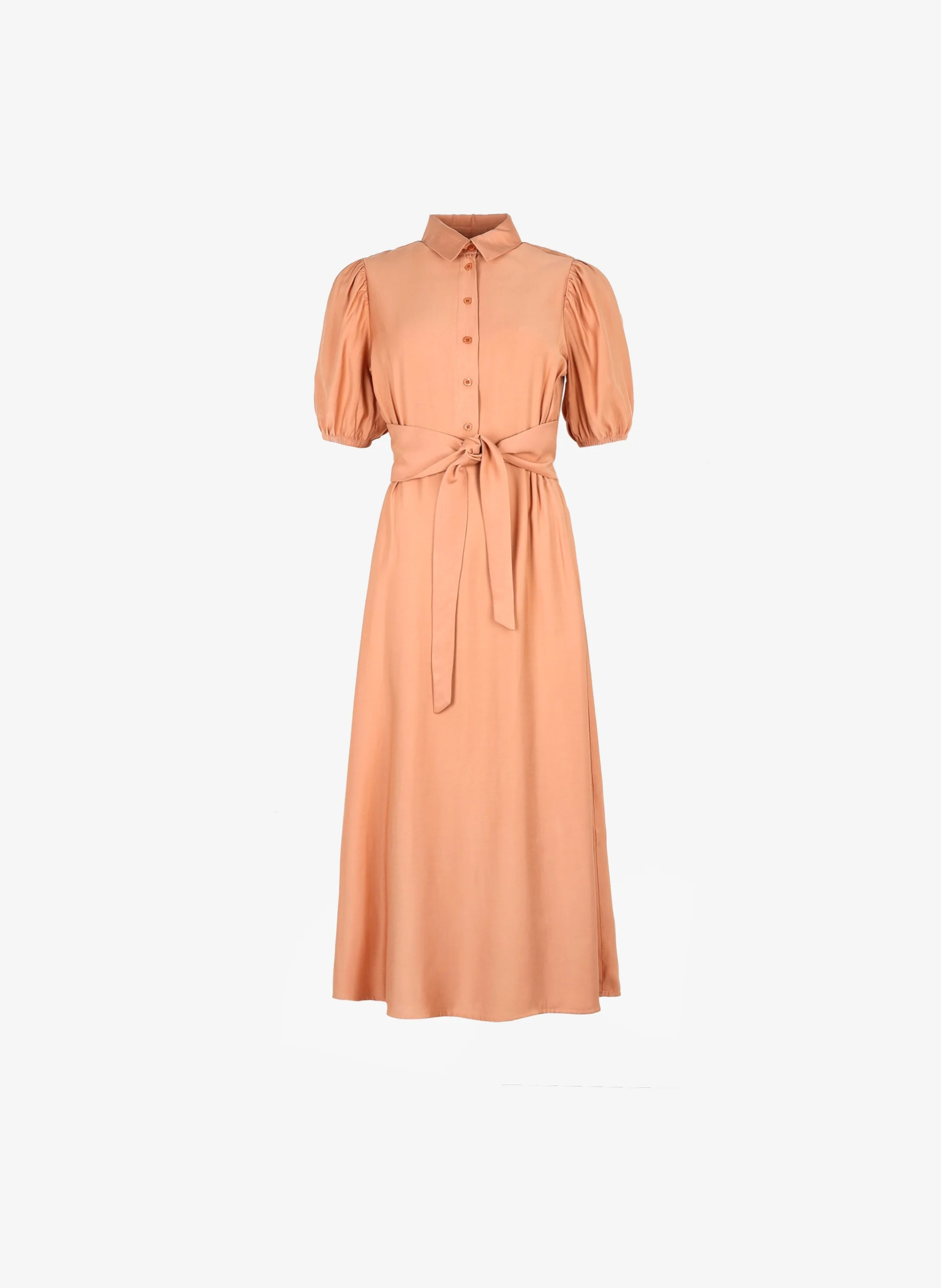ROBE MIDI MALIDA terracotta - Image 5